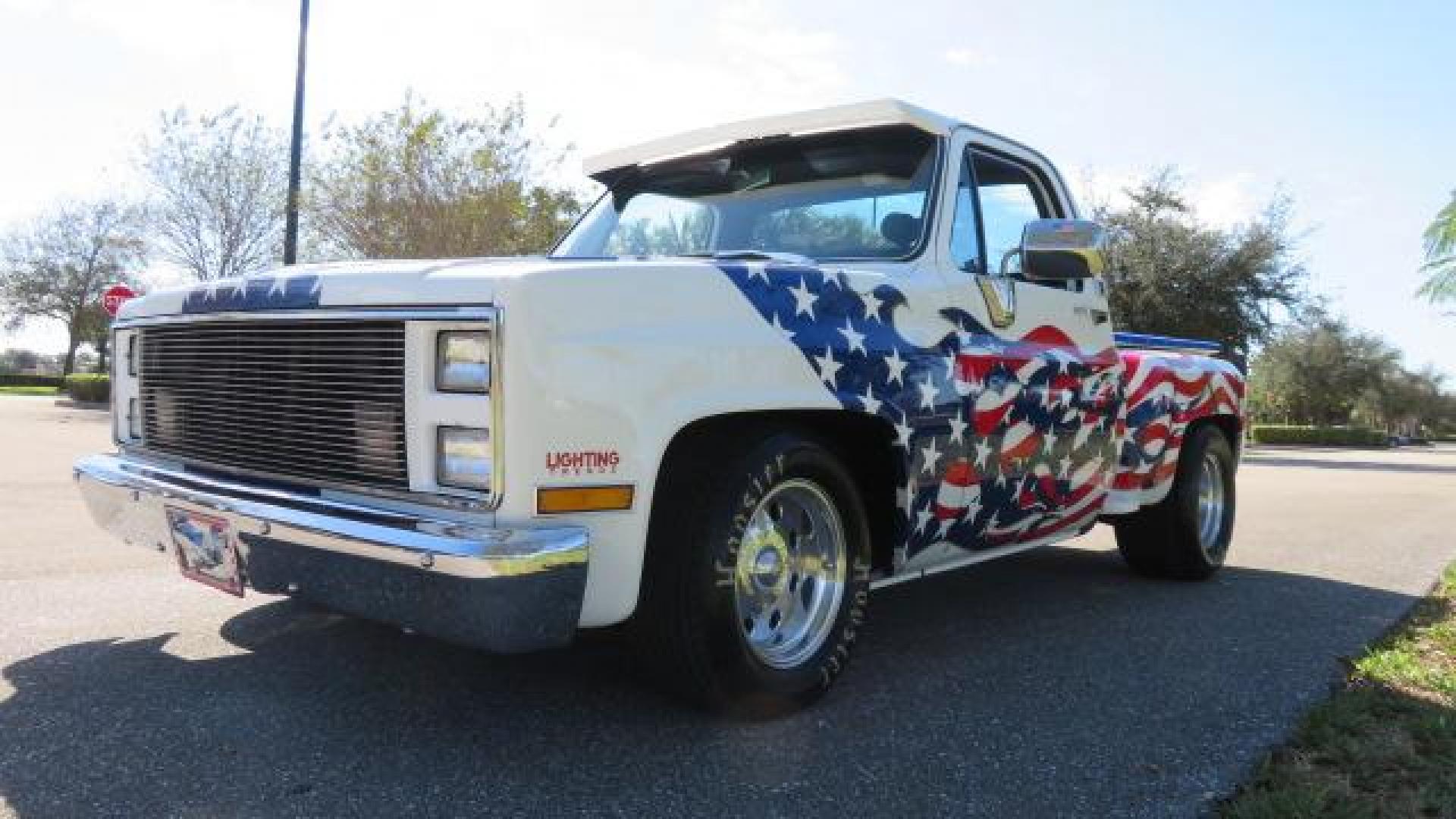 1986 White /Black Chevrolet Silverado 1500 Custom Deluxe 2WD (2GCDC14H5G1) with an 5.0L V8 OHV engine, located at 4301 Oak Circle #19, Boca Raton, FL, 33431, (954) 561-2499, 26.388861, -80.084038 - You are looking at an Absolutely Stunning Show Winning 1986 Chevy C10 Stepside that had a frame off restoration. This is a highly decorated show truck that has won many trophies across many different categories. It's radical and turns heads everywhere. This truck went through a highly meticulous fra - Photo#13