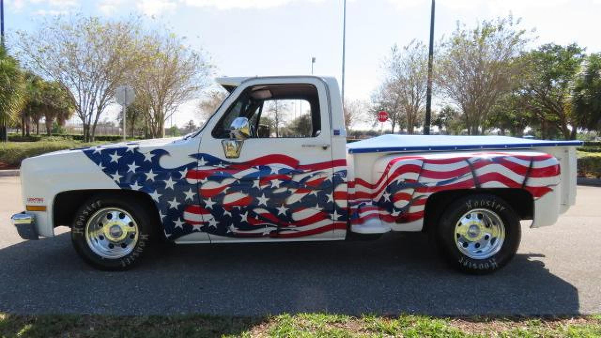 1986 White /Black Chevrolet Silverado 1500 Custom Deluxe 2WD (2GCDC14H5G1) with an 5.0L V8 OHV engine, located at 4301 Oak Circle #19, Boca Raton, FL, 33431, (954) 561-2499, 26.388861, -80.084038 - You are looking at an Absolutely Stunning Show Winning 1986 Chevy C10 Stepside that had a frame off restoration. This is a highly decorated show truck that has won many trophies across many different categories. It's radical and turns heads everywhere. This truck went through a highly meticulous fra - Photo#16