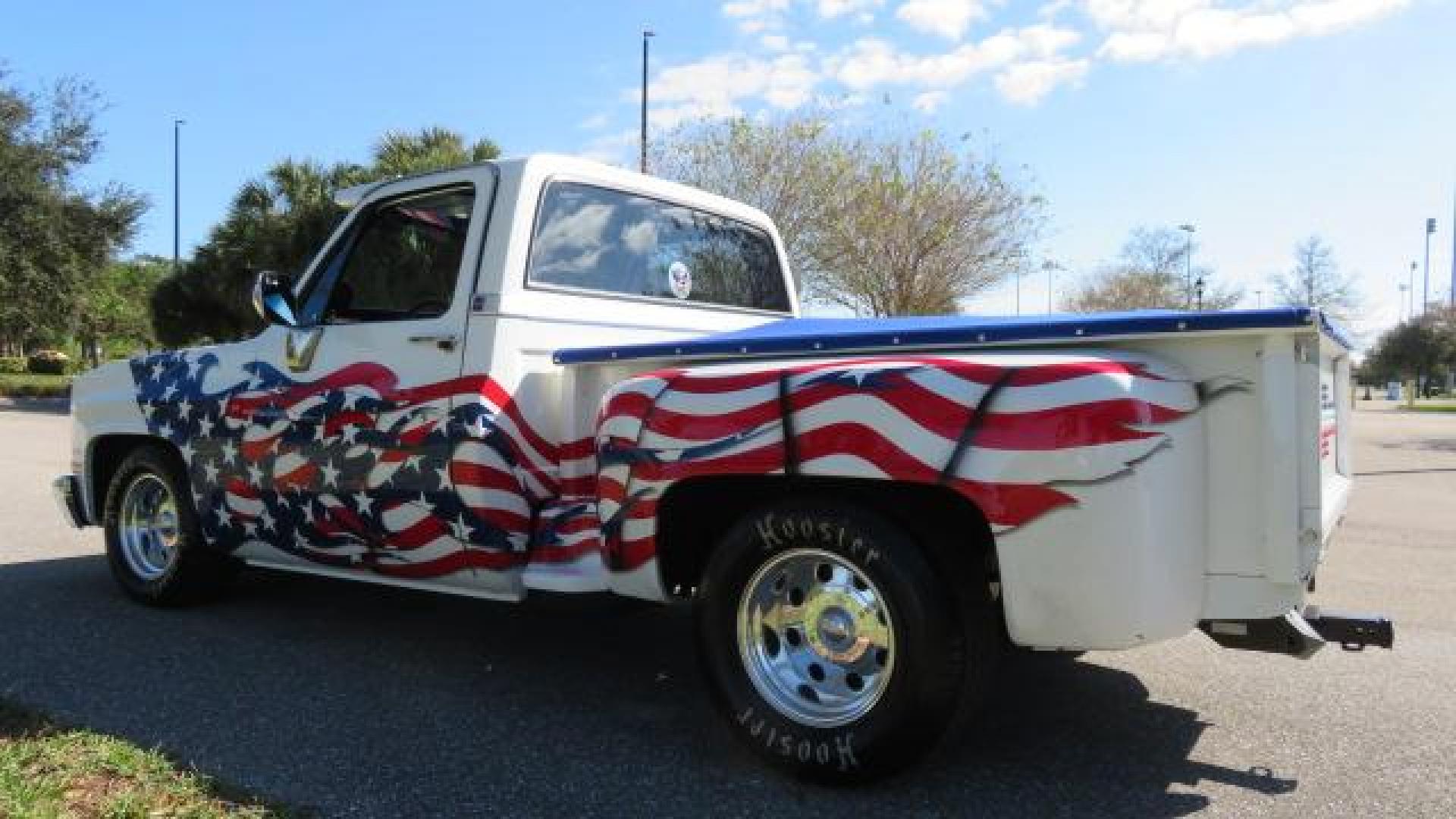 1986 White /Black Chevrolet Silverado 1500 Custom Deluxe 2WD (2GCDC14H5G1) with an 5.0L V8 OHV engine, located at 4301 Oak Circle #19, Boca Raton, FL, 33431, (954) 561-2499, 26.388861, -80.084038 - You are looking at an Absolutely Stunning Show Winning 1986 Chevy C10 Stepside that had a frame off restoration. This is a highly decorated show truck that has won many trophies across many different categories. It's radical and turns heads everywhere. This truck went through a highly meticulous fra - Photo#17