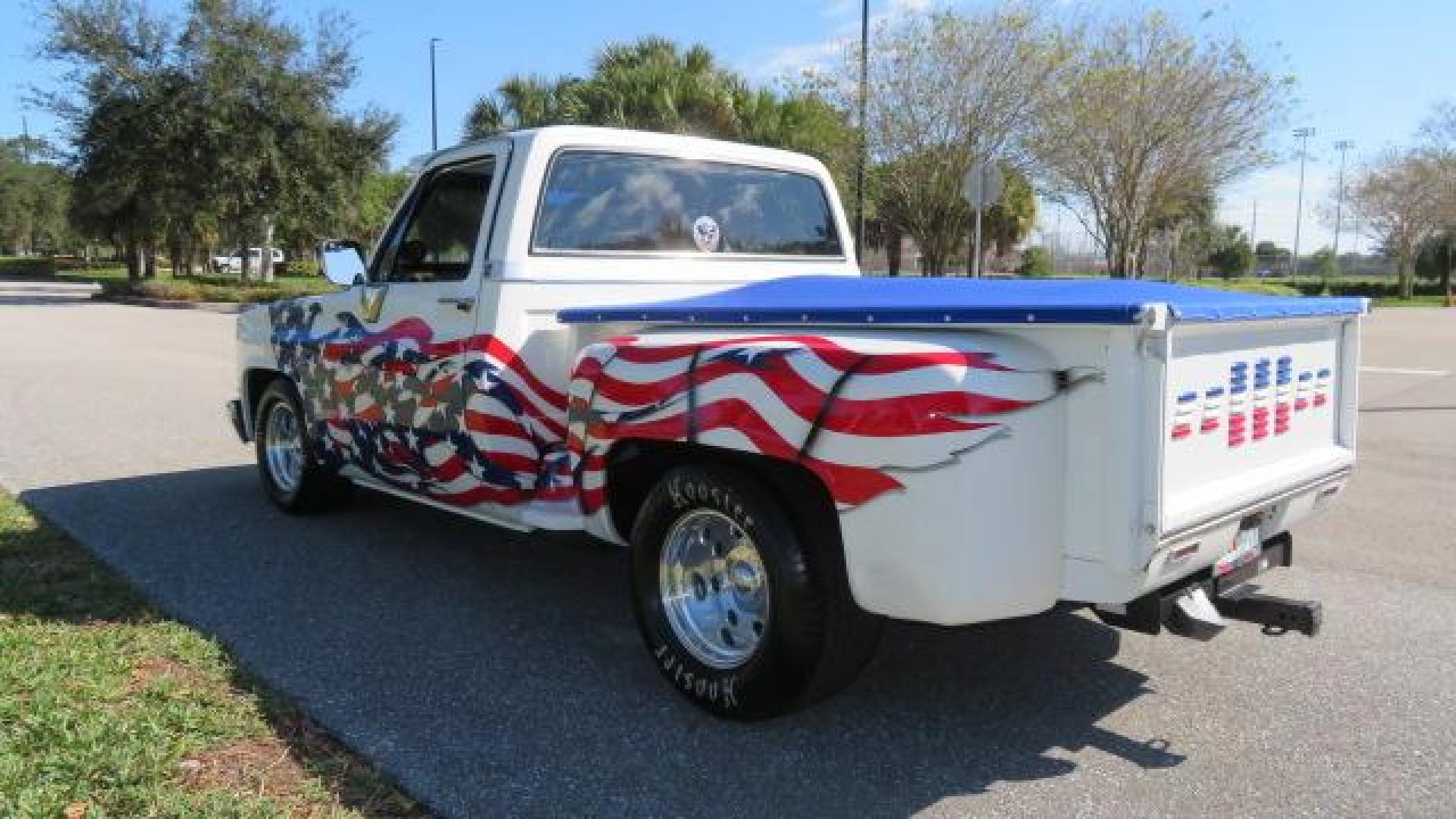 1986 White /Black Chevrolet Silverado 1500 Custom Deluxe 2WD (2GCDC14H5G1) with an 5.0L V8 OHV engine, located at 4301 Oak Circle #19, Boca Raton, FL, 33431, (954) 561-2499, 26.388861, -80.084038 - You are looking at an Absolutely Stunning Show Winning 1986 Chevy C10 Stepside that had a frame off restoration. This is a highly decorated show truck that has won many trophies across many different categories. It's radical and turns heads everywhere. This truck went through a highly meticulous fra - Photo#18