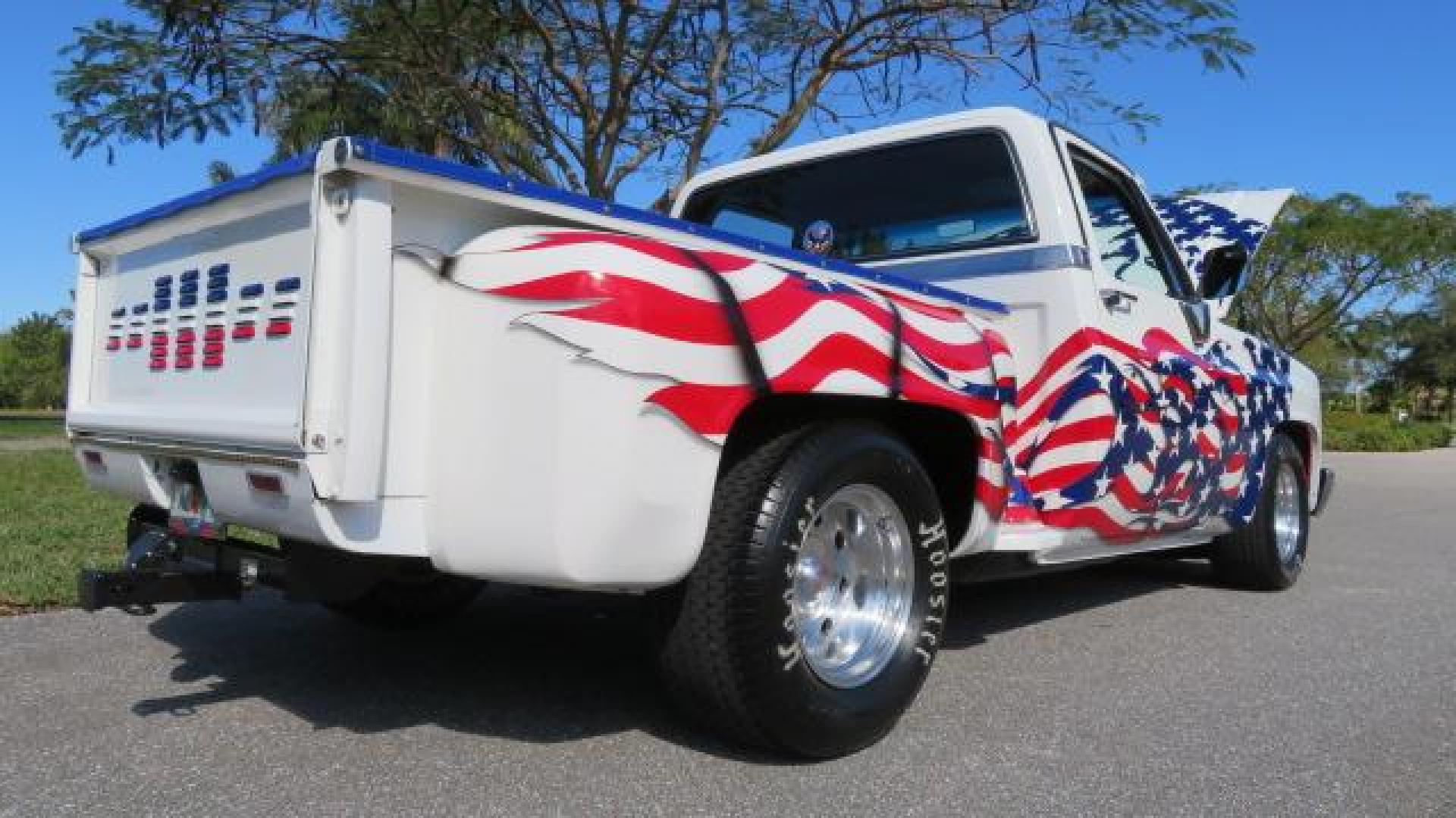 1986 White /Black Chevrolet Silverado 1500 Custom Deluxe 2WD (2GCDC14H5G1) with an 5.0L V8 OHV engine, located at 4301 Oak Circle #19, Boca Raton, FL, 33431, (954) 561-2499, 26.388861, -80.084038 - You are looking at an Absolutely Stunning Show Winning 1986 Chevy C10 Stepside that had a frame off restoration. This is a highly decorated show truck that has won many trophies across many different categories. It's radical and turns heads everywhere. This truck went through a highly meticulous fra - Photo#24