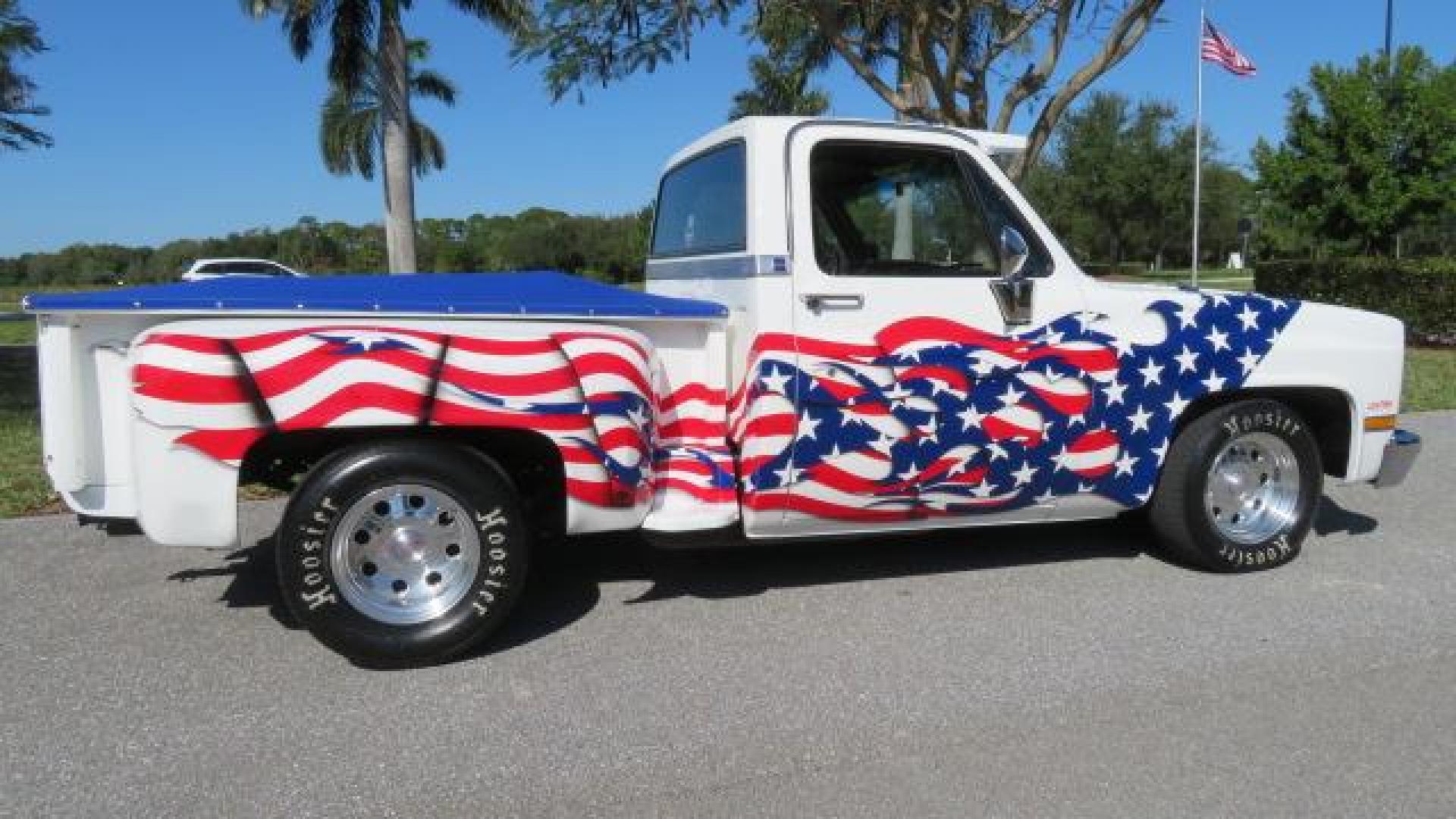 1986 White /Black Chevrolet Silverado 1500 Custom Deluxe 2WD (2GCDC14H5G1) with an 5.0L V8 OHV engine, located at 4301 Oak Circle #19, Boca Raton, FL, 33431, (954) 561-2499, 26.388861, -80.084038 - You are looking at an Absolutely Stunning Show Winning 1986 Chevy C10 Stepside that had a frame off restoration. This is a highly decorated show truck that has won many trophies across many different categories. It's radical and turns heads everywhere. This truck went through a highly meticulous fra - Photo#26