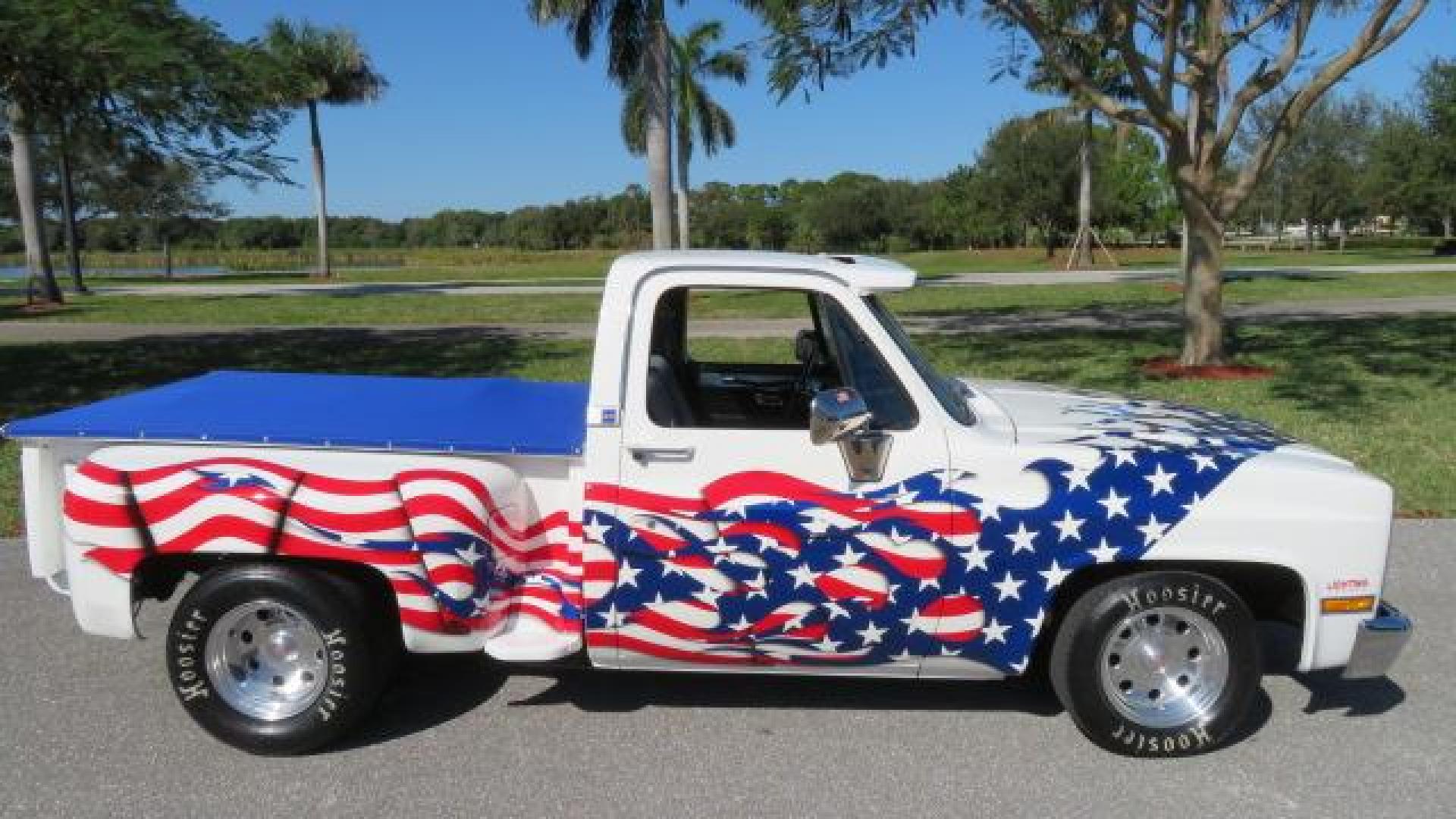 1986 White /Black Chevrolet Silverado 1500 Custom Deluxe 2WD (2GCDC14H5G1) with an 5.0L V8 OHV engine, located at 4301 Oak Circle #19, Boca Raton, FL, 33431, (954) 561-2499, 26.388861, -80.084038 - You are looking at an Absolutely Stunning Show Winning 1986 Chevy C10 Stepside that had a frame off restoration. This is a highly decorated show truck that has won many trophies across many different categories. It's radical and turns heads everywhere. This truck went through a highly meticulous fra - Photo#27