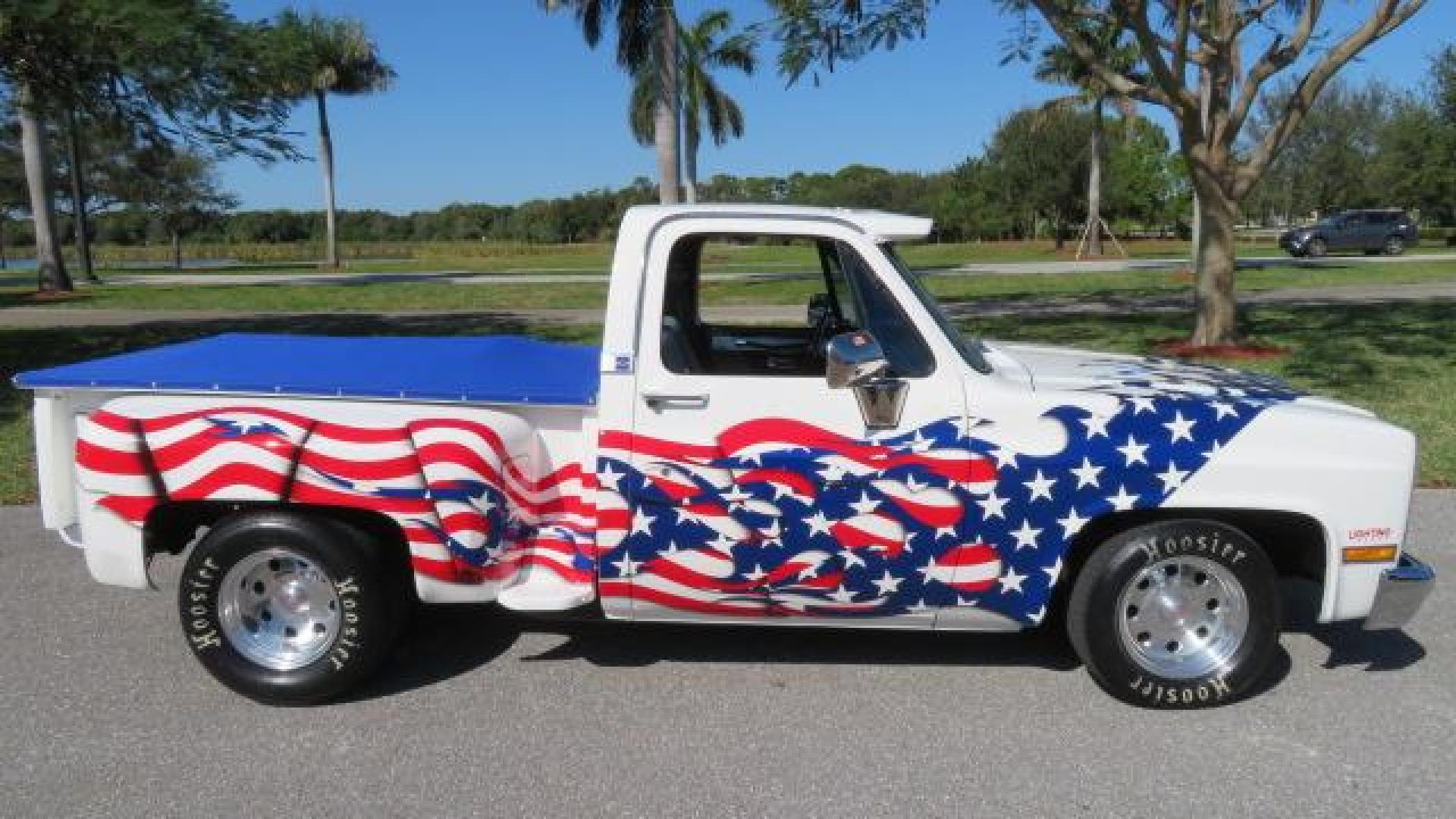 1986 White /Black Chevrolet Silverado 1500 Custom Deluxe 2WD (2GCDC14H5G1) with an 5.0L V8 OHV engine, located at 4301 Oak Circle #19, Boca Raton, FL, 33431, (954) 561-2499, 26.388861, -80.084038 - You are looking at an Absolutely Stunning Show Winning 1986 Chevy C10 Stepside that had a frame off restoration. This is a highly decorated show truck that has won many trophies across many different categories. It's radical and turns heads everywhere. This truck went through a highly meticulous fra - Photo#28