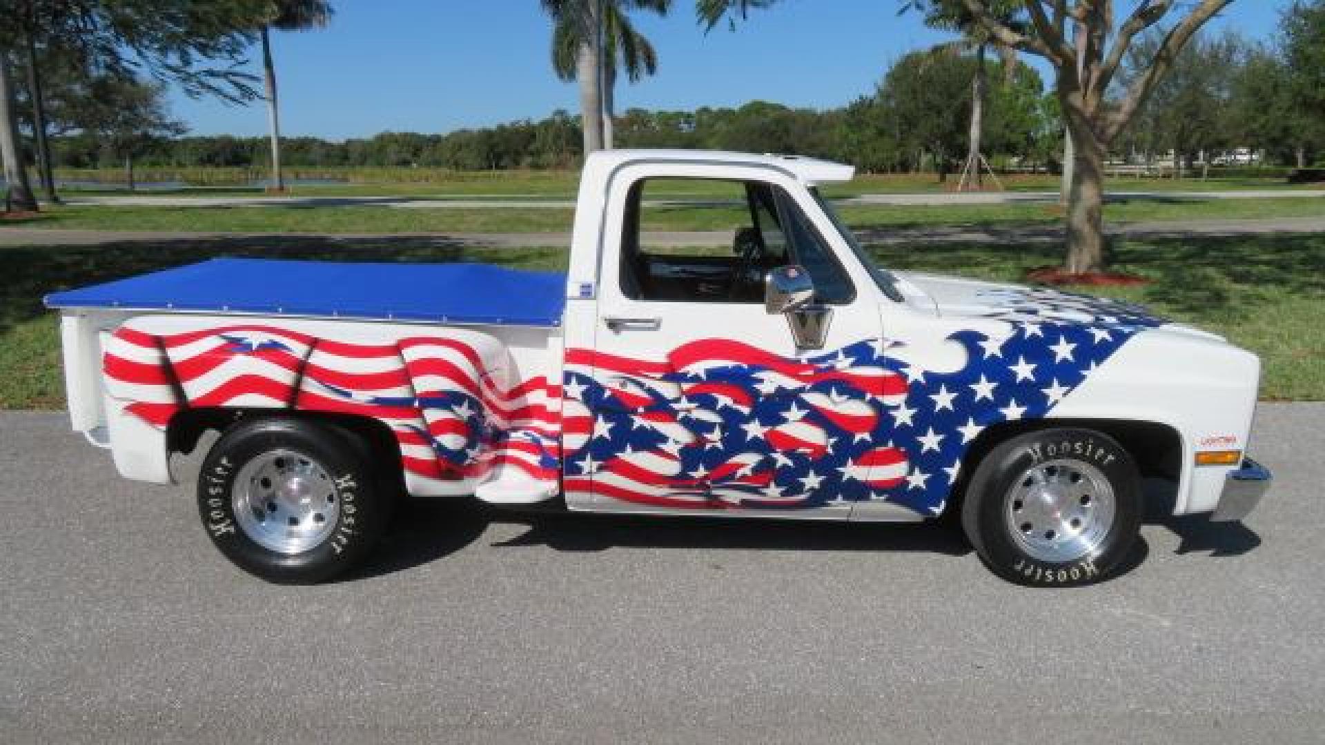 1986 White /Black Chevrolet Silverado 1500 Custom Deluxe 2WD (2GCDC14H5G1) with an 5.0L V8 OHV engine, located at 4301 Oak Circle #19, Boca Raton, FL, 33431, (954) 561-2499, 26.388861, -80.084038 - You are looking at an Absolutely Stunning Show Winning 1986 Chevy C10 Stepside that had a frame off restoration. This is a highly decorated show truck that has won many trophies across many different categories. It's radical and turns heads everywhere. This truck went through a highly meticulous fra - Photo#42