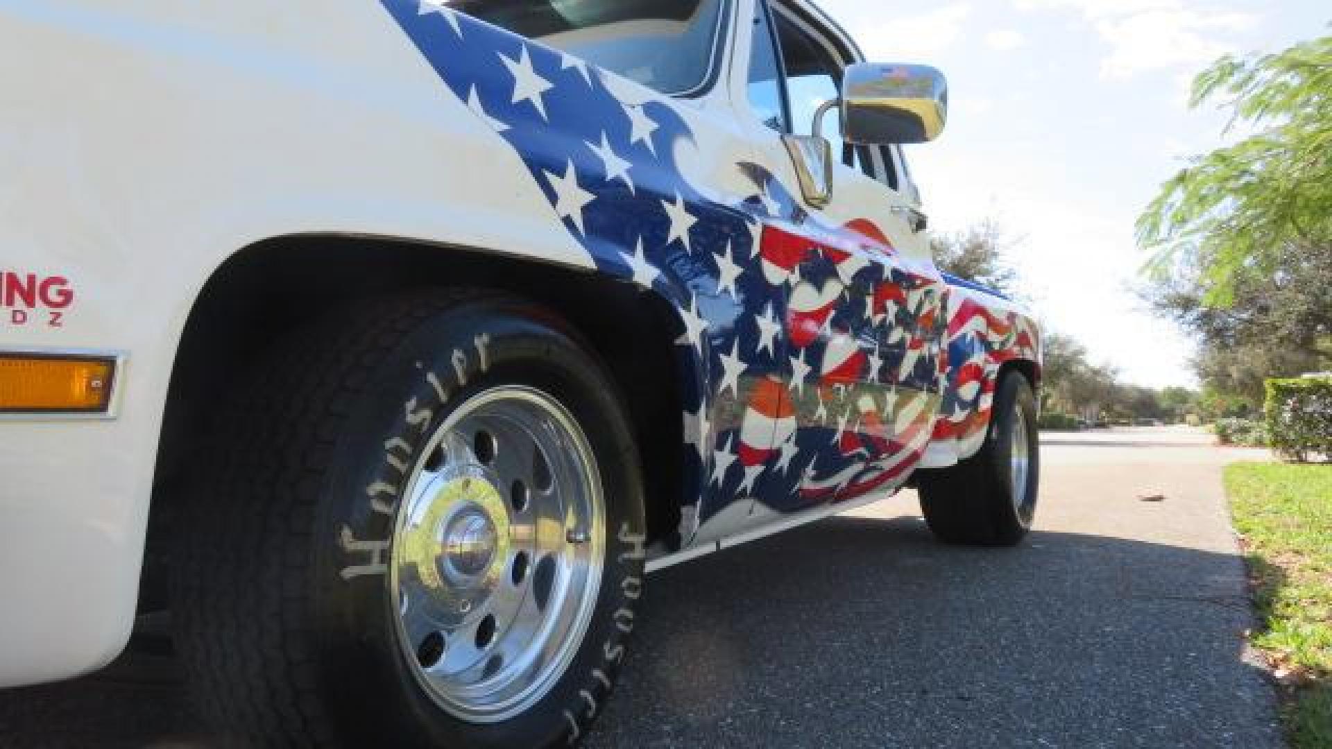 1986 White /Black Chevrolet Silverado 1500 Custom Deluxe 2WD (2GCDC14H5G1) with an 5.0L V8 OHV engine, located at 4301 Oak Circle #19, Boca Raton, FL, 33431, (954) 561-2499, 26.388861, -80.084038 - You are looking at an Absolutely Stunning Show Winning 1986 Chevy C10 Stepside that had a frame off restoration. This is a highly decorated show truck that has won many trophies across many different categories. It's radical and turns heads everywhere. This truck went through a highly meticulous fra - Photo#56