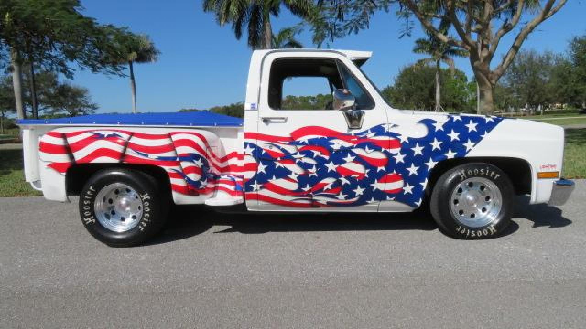 1986 White /Black Chevrolet Silverado 1500 Custom Deluxe 2WD (2GCDC14H5G1) with an 5.0L V8 OHV engine, located at 4301 Oak Circle #19, Boca Raton, FL, 33431, (954) 561-2499, 26.388861, -80.084038 - You are looking at an Absolutely Stunning Show Winning 1986 Chevy C10 Stepside that had a frame off restoration. This is a highly decorated show truck that has won many trophies across many different categories. It's radical and turns heads everywhere. This truck went through a highly meticulous fra - Photo#6