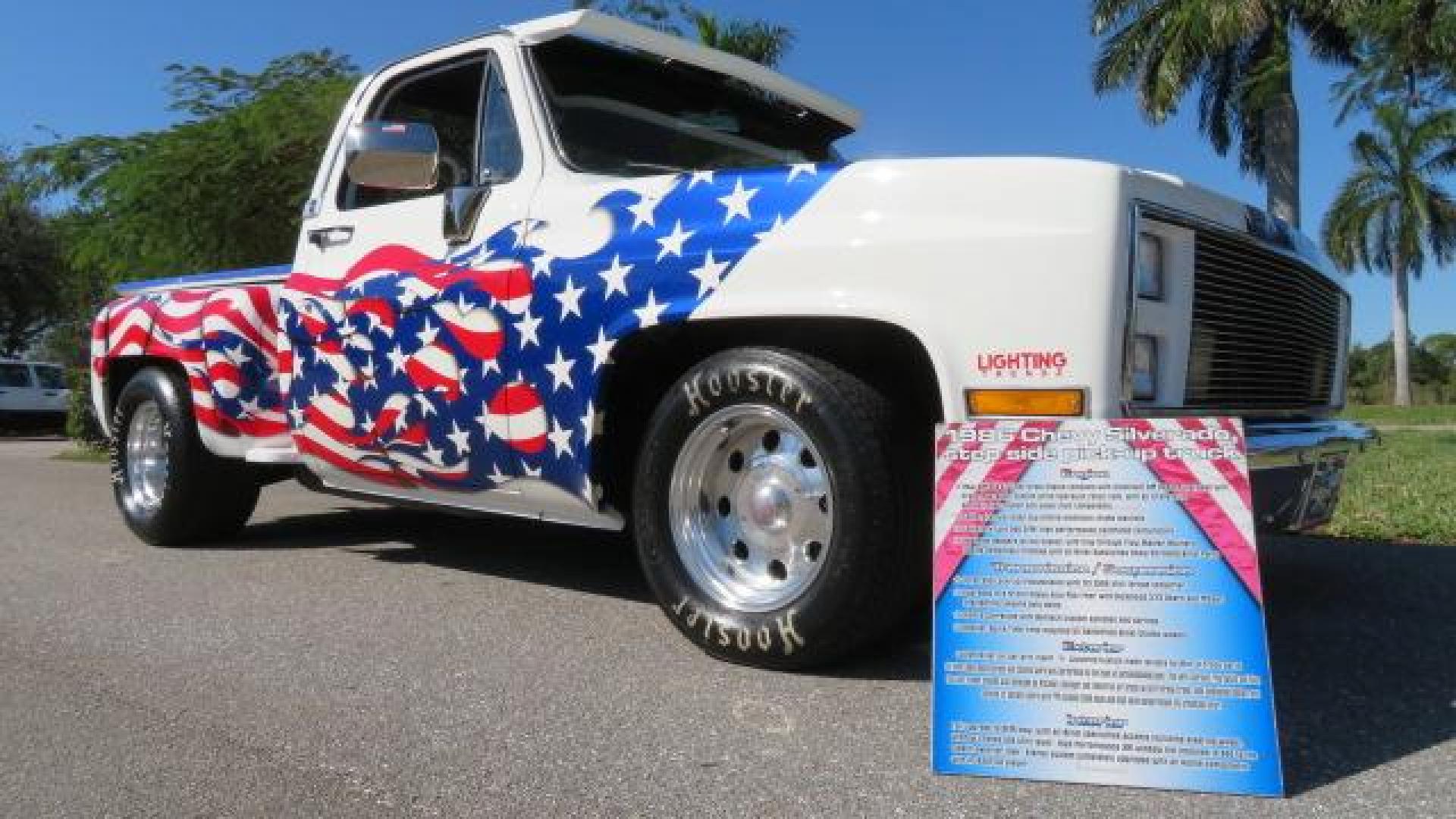 1986 White /Black Chevrolet Silverado 1500 Custom Deluxe 2WD (2GCDC14H5G1) with an 5.0L V8 OHV engine, located at 4301 Oak Circle #19, Boca Raton, FL, 33431, (954) 561-2499, 26.388861, -80.084038 - You are looking at an Absolutely Stunning Show Winning 1986 Chevy C10 Stepside that had a frame off restoration. This is a highly decorated show truck that has won many trophies across many different categories. It's radical and turns heads everywhere. This truck went through a highly meticulous fra - Photo#86