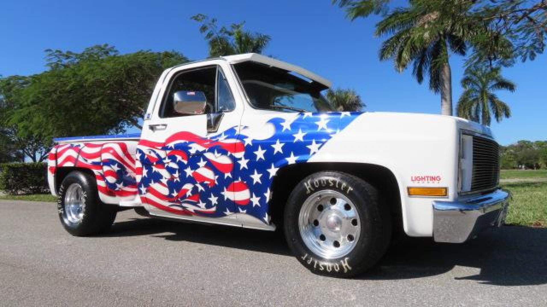 1986 White /Black Chevrolet Silverado 1500 Custom Deluxe 2WD (2GCDC14H5G1) with an 5.0L V8 OHV engine, located at 4301 Oak Circle #19, Boca Raton, FL, 33431, (954) 561-2499, 26.388861, -80.084038 - You are looking at an Absolutely Stunning Show Winning 1986 Chevy C10 Stepside that had a frame off restoration. This is a highly decorated show truck that has won many trophies across many different categories. It's radical and turns heads everywhere. This truck went through a highly meticulous fra - Photo#8