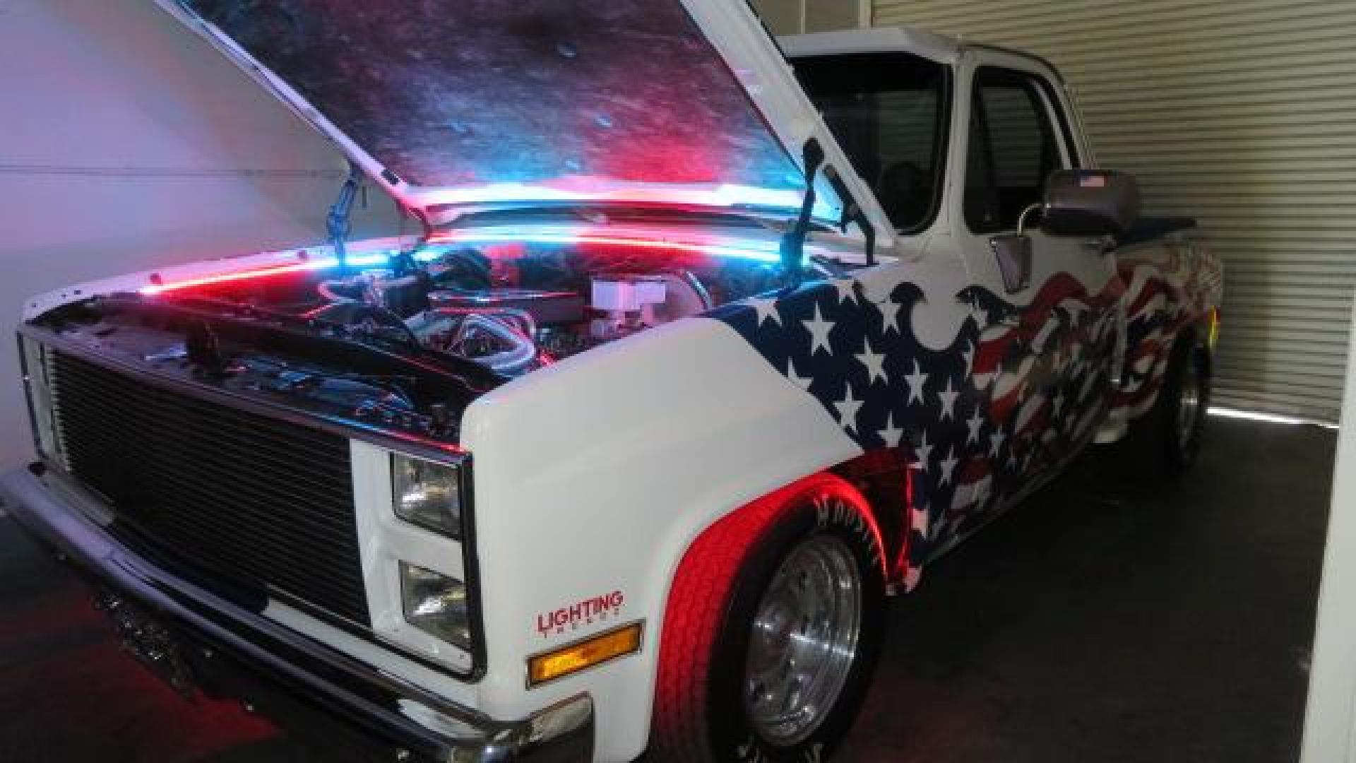 1986 White /Black Chevrolet Silverado 1500 Custom Deluxe 2WD (2GCDC14H5G1) with an 5.0L V8 OHV engine, located at 4301 Oak Circle #19, Boca Raton, FL, 33431, (954) 561-2499, 26.388861, -80.084038 - You are looking at an Absolutely Stunning Show Winning 1986 Chevy C10 Stepside that had a frame off restoration. This is a highly decorated show truck that has won many trophies across many different categories. It's radical and turns heads everywhere. This truck went through a highly meticulous fra - Photo#95