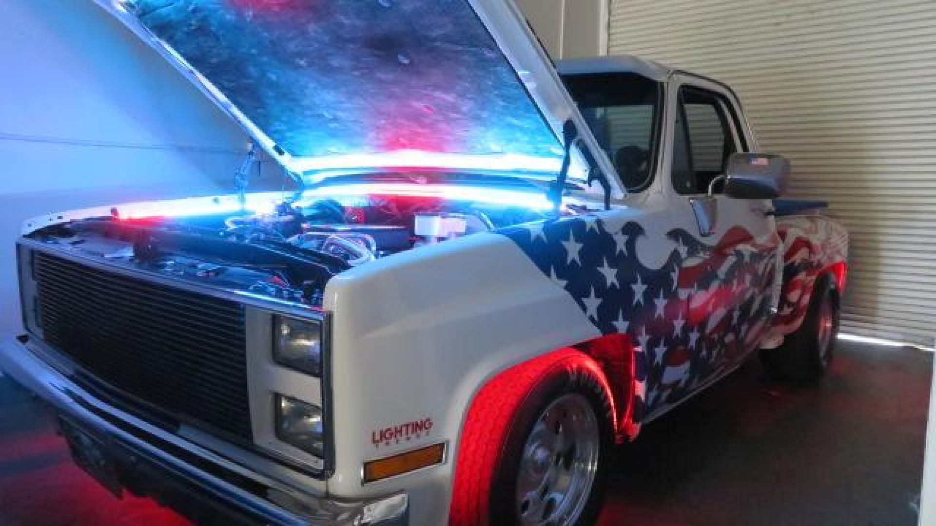 1986 White /Black Chevrolet Silverado 1500 Custom Deluxe 2WD (2GCDC14H5G1) with an 5.0L V8 OHV engine, located at 4301 Oak Circle #19, Boca Raton, FL, 33431, (954) 561-2499, 26.388861, -80.084038 - You are looking at an Absolutely Stunning Show Winning 1986 Chevy C10 Stepside that had a frame off restoration. This is a highly decorated show truck that has won many trophies across many different categories. It's radical and turns heads everywhere. This truck went through a highly meticulous fra - Photo#96