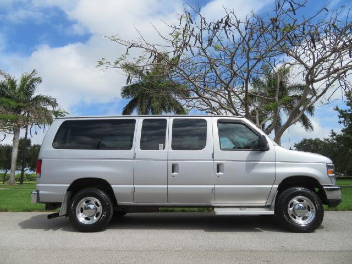 2010 Gold Ford Econoline Wagon E-150 (1FTNE1EL6AD) with an 5.4L V8 SOHC 16V engine, 4-Speed Automatic transmission, located at 4301 Oak Circle #19, Boca Raton, FL, 33431, (954) 561-2499, 26.388861, -80.084038 - You are looking at a Beautiful 2010 Ford Econoline Handicap Wheelchair Converison Van Tuscany VMI Conversion with 48K Original Miles, Ricon Side Entry Wheelchair Lift (the lift is almost brand new), 800lbs Capacity Lift, Raised Side Entry Doors, L Track Ratchet Tie-Downs in the floor, Factory Naviga - Photo#100