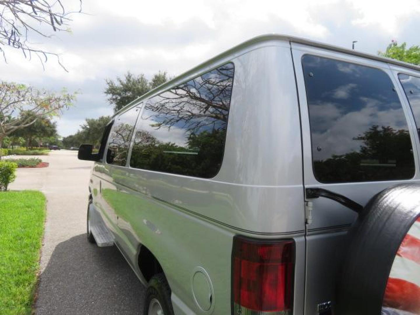 2010 Gold Ford Econoline Wagon E-150 (1FTNE1EL6AD) with an 5.4L V8 SOHC 16V engine, 4-Speed Automatic transmission, located at 4301 Oak Circle #19, Boca Raton, FL, 33431, (954) 561-2499, 26.388861, -80.084038 - You are looking at a Beautiful 2010 Ford Econoline Handicap Wheelchair Converison Van Tuscany VMI Conversion with 48K Original Miles, Ricon Side Entry Wheelchair Lift (the lift is almost brand new), 800lbs Capacity Lift, Raised Side Entry Doors, L Track Ratchet Tie-Downs in the floor, Factory Naviga - Photo#127