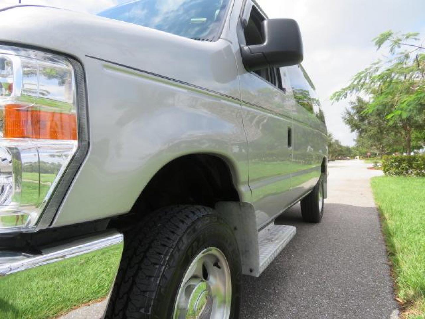 2010 Gold Ford Econoline Wagon E-150 (1FTNE1EL6AD) with an 5.4L V8 SOHC 16V engine, 4-Speed Automatic transmission, located at 4301 Oak Circle #19, Boca Raton, FL, 33431, (954) 561-2499, 26.388861, -80.084038 - You are looking at a Beautiful 2010 Ford Econoline Handicap Wheelchair Converison Van Tuscany VMI Conversion with 48K Original Miles, Ricon Side Entry Wheelchair Lift (the lift is almost brand new), 800lbs Capacity Lift, Raised Side Entry Doors, L Track Ratchet Tie-Downs in the floor, Factory Naviga - Photo#129