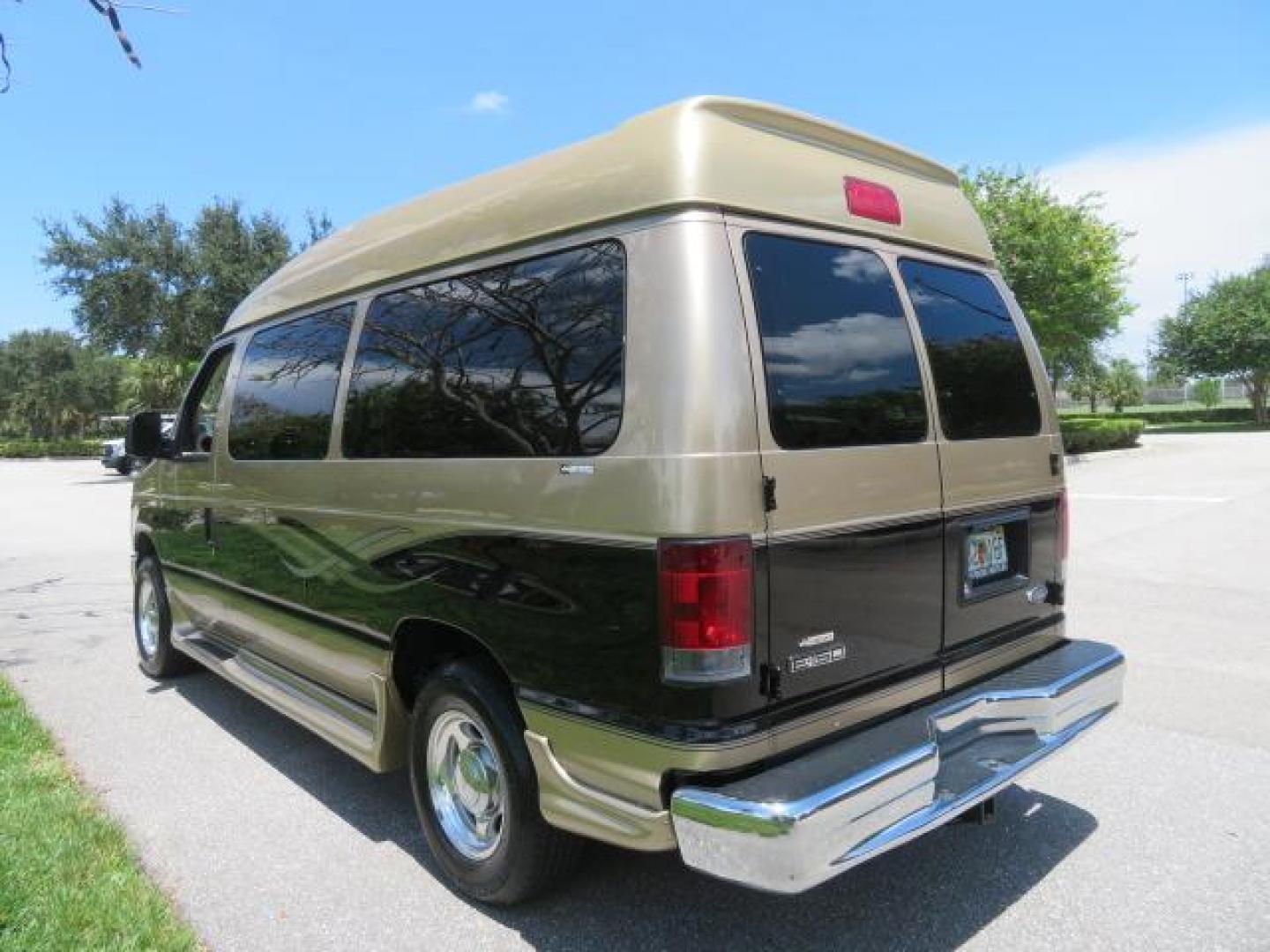 2010 Gold Ford Econoline Wagon E-150 (1FTNE1EL6AD) with an 5.4L V8 SOHC 16V engine, 4-Speed Automatic transmission, located at 4301 Oak Circle #19, Boca Raton, FL, 33431, (954) 561-2499, 26.388861, -80.084038 - You are looking at a Beautiful 2010 Ford Econoline Handicap Wheelchair Converison Van Tuscany VMI Conversion with 48K Original Miles, Ricon Side Entry Wheelchair Lift (the lift is almost brand new), 800lbs Capacity Lift, Raised Side Entry Doors, L Track Ratchet Tie-Downs in the floor, Factory Naviga - Photo#13