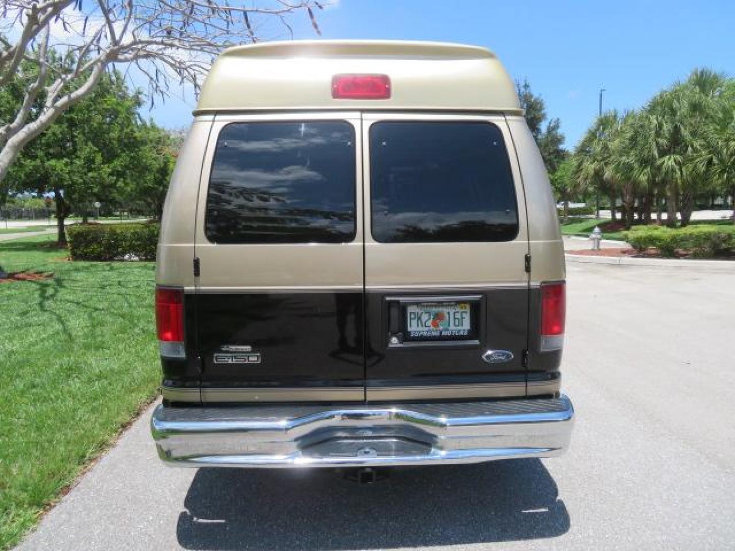 2010 Gold Ford Econoline Wagon E-150 (1FTNE1EL6AD) with an 5.4L V8 SOHC 16V engine, 4-Speed Automatic transmission, located at 4301 Oak Circle #19, Boca Raton, FL, 33431, (954) 561-2499, 26.388861, -80.084038 - You are looking at a Beautiful 2010 Ford Econoline Handicap Wheelchair Converison Van Tuscany VMI Conversion with 48K Original Miles, Ricon Side Entry Wheelchair Lift (the lift is almost brand new), 800lbs Capacity Lift, Raised Side Entry Doors, L Track Ratchet Tie-Downs in the floor, Factory Naviga - Photo#14