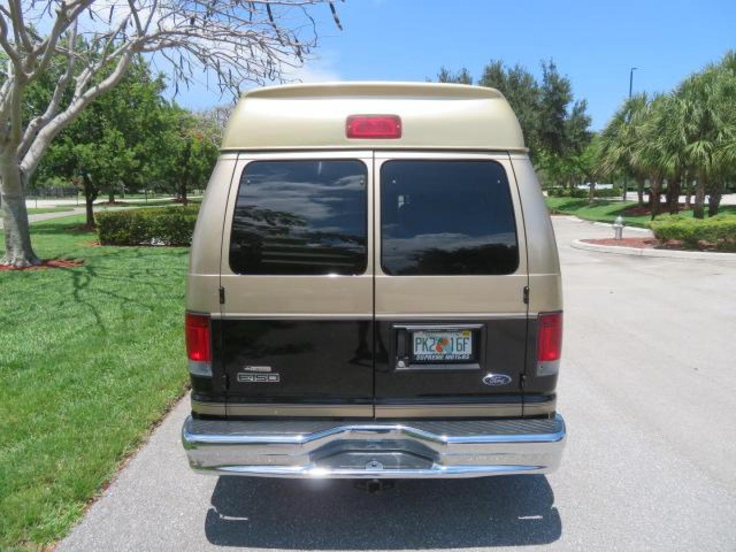 2010 Gold Ford Econoline Wagon E-150 (1FTNE1EL6AD) with an 5.4L V8 SOHC 16V engine, 4-Speed Automatic transmission, located at 4301 Oak Circle #19, Boca Raton, FL, 33431, (954) 561-2499, 26.388861, -80.084038 - You are looking at a Beautiful 2010 Ford Econoline Handicap Wheelchair Converison Van Tuscany VMI Conversion with 48K Original Miles, Ricon Side Entry Wheelchair Lift (the lift is almost brand new), 800lbs Capacity Lift, Raised Side Entry Doors, L Track Ratchet Tie-Downs in the floor, Factory Naviga - Photo#26