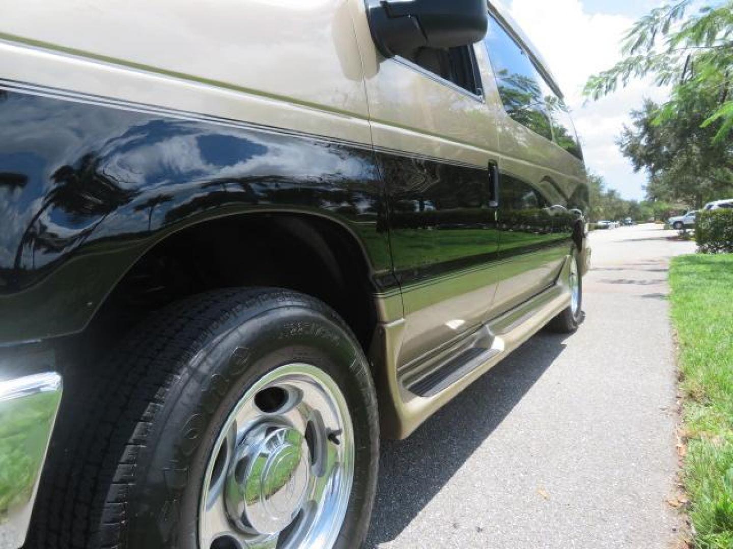 2010 Gold Ford Econoline Wagon E-150 (1FTNE1EL6AD) with an 5.4L V8 SOHC 16V engine, 4-Speed Automatic transmission, located at 4301 Oak Circle #19, Boca Raton, FL, 33431, (954) 561-2499, 26.388861, -80.084038 - You are looking at a Beautiful 2010 Ford Econoline Handicap Wheelchair Converison Van Tuscany VMI Conversion with 48K Original Miles, Ricon Side Entry Wheelchair Lift (the lift is almost brand new), 800lbs Capacity Lift, Raised Side Entry Doors, L Track Ratchet Tie-Downs in the floor, Factory Naviga - Photo#39