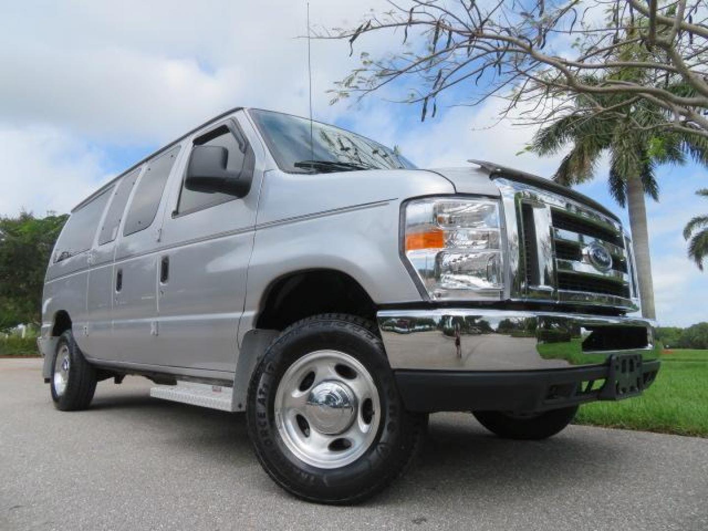 2010 Gold Ford Econoline Wagon E-150 (1FTNE1EL6AD) with an 5.4L V8 SOHC 16V engine, 4-Speed Automatic transmission, located at 4301 Oak Circle #19, Boca Raton, FL, 33431, (954) 561-2499, 26.388861, -80.084038 - You are looking at a Beautiful 2010 Ford Econoline Handicap Wheelchair Converison Van Tuscany VMI Conversion with 48K Original Miles, Ricon Side Entry Wheelchair Lift (the lift is almost brand new), 800lbs Capacity Lift, Raised Side Entry Doors, L Track Ratchet Tie-Downs in the floor, Factory Naviga - Photo#97