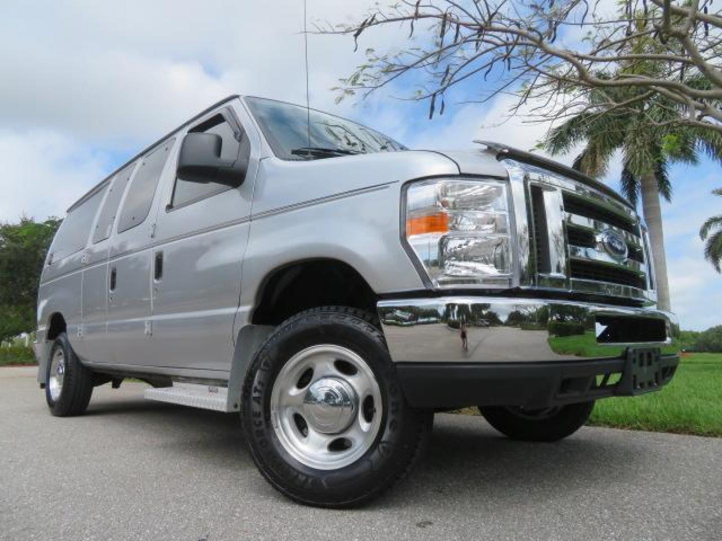 2010 Gold Ford Econoline Wagon E-150 (1FTNE1EL6AD) with an 5.4L V8 SOHC 16V engine, 4-Speed Automatic transmission, located at 4301 Oak Circle #19, Boca Raton, FL, 33431, (954) 561-2499, 26.388861, -80.084038 - You are looking at a Beautiful 2010 Ford Econoline Handicap Wheelchair Converison Van Tuscany VMI Conversion with 48K Original Miles, Ricon Side Entry Wheelchair Lift (the lift is almost brand new), 800lbs Capacity Lift, Raised Side Entry Doors, L Track Ratchet Tie-Downs in the floor, Factory Naviga - Photo#98