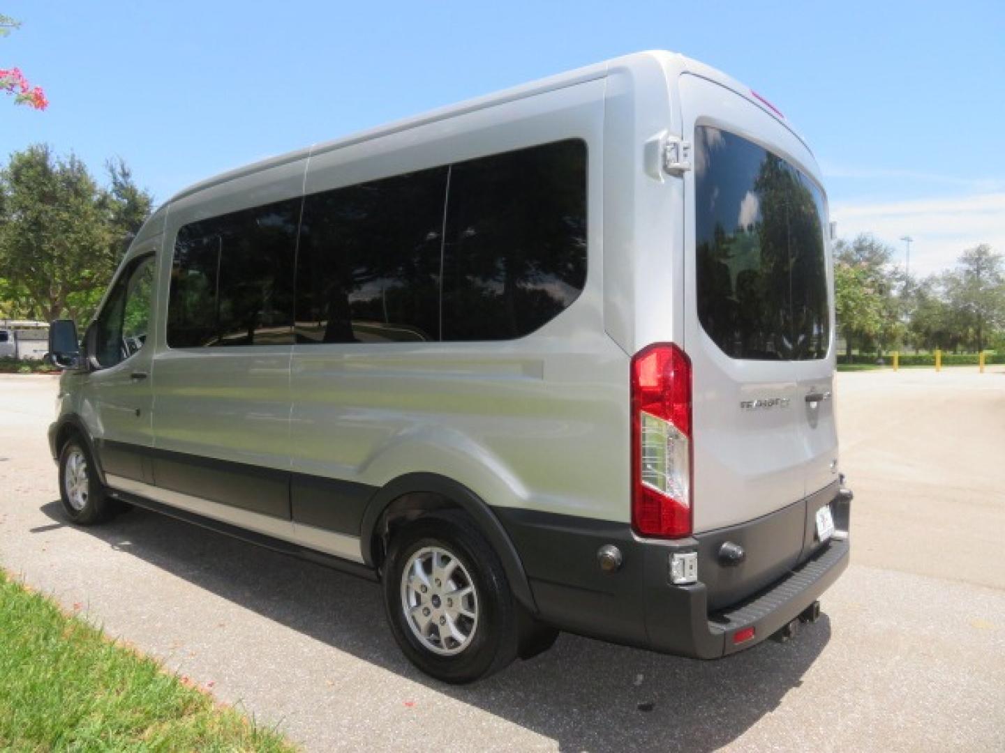 2015 Silver Ford Transit 350 Wagon Low Roof XL 60/40 Pass. 148-in. WB (1FBAX2CM3FK) with an 3.7L V6 DOHC 24V engine, 6-Speed Automatic transmission, located at 4301 Oak Circle #19, Boca Raton, FL, 33431, (954) 561-2499, 26.388861, -80.084038 - Photo#13