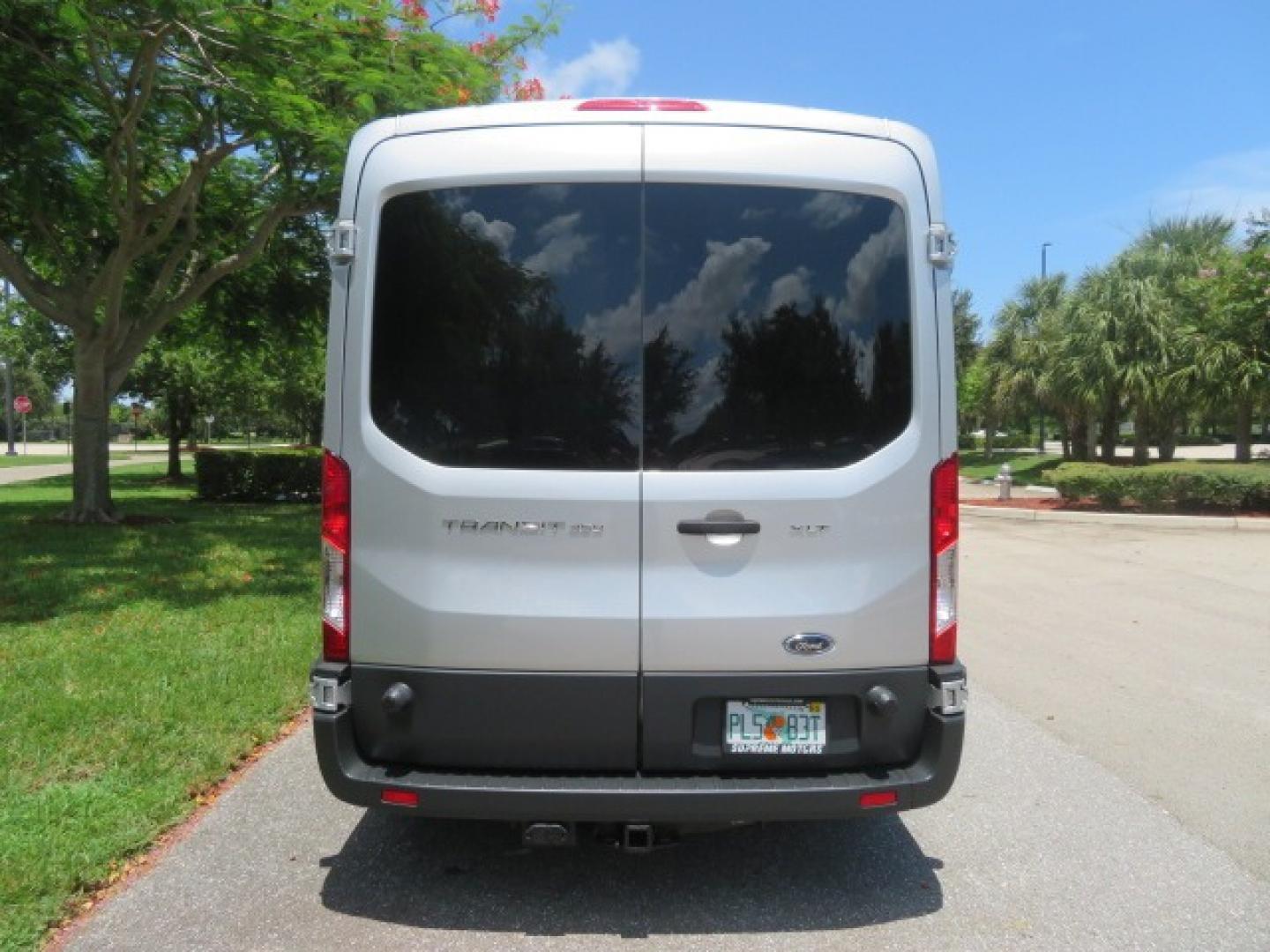 2015 Silver Ford Transit 350 Wagon Low Roof XL 60/40 Pass. 148-in. WB (1FBAX2CM3FK) with an 3.7L V6 DOHC 24V engine, 6-Speed Automatic transmission, located at 4301 Oak Circle #19, Boca Raton, FL, 33431, (954) 561-2499, 26.388861, -80.084038 - Photo#14