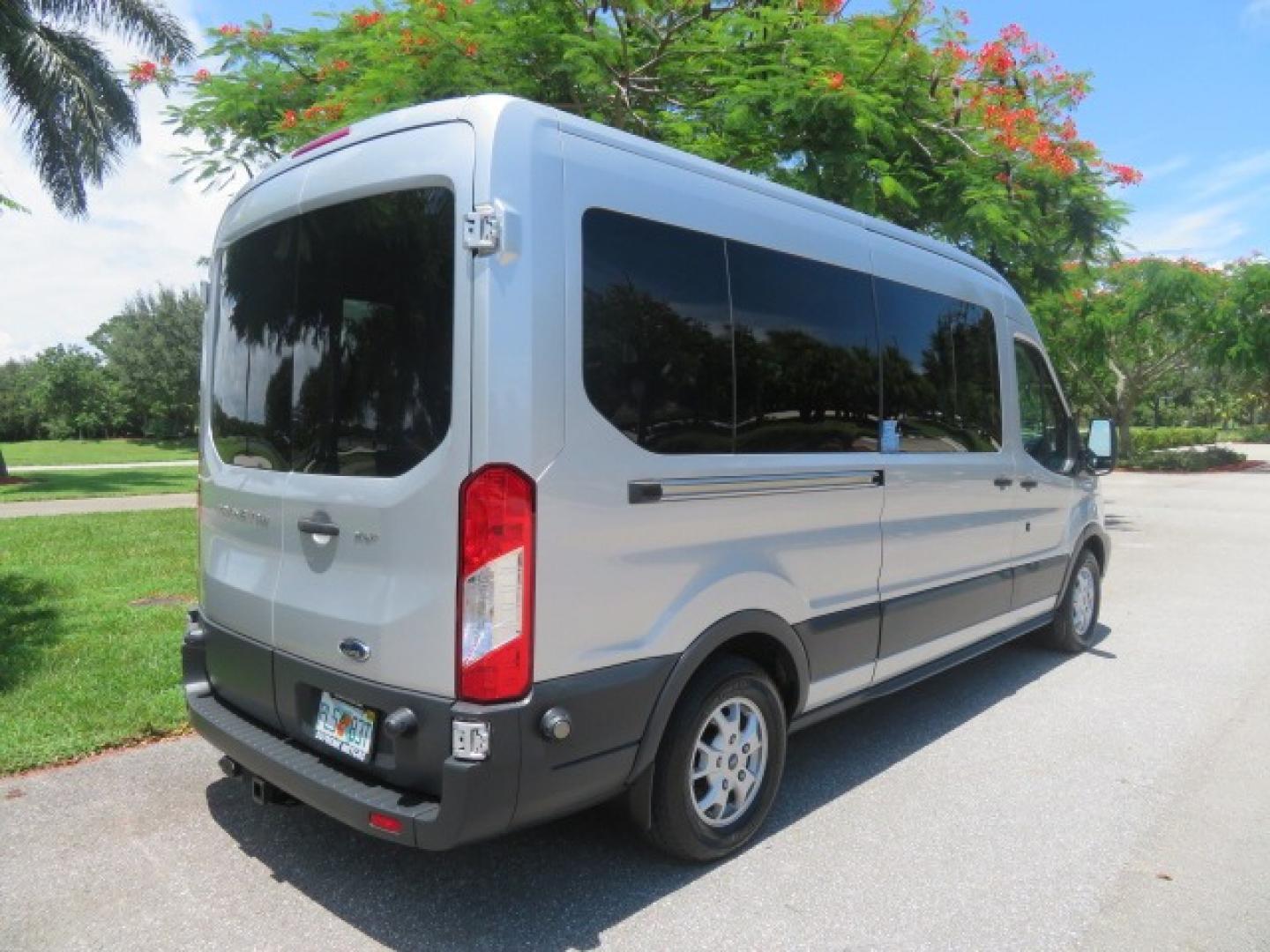 2015 Silver Ford Transit 350 Wagon Low Roof XL 60/40 Pass. 148-in. WB (1FBAX2CM3FK) with an 3.7L V6 DOHC 24V engine, 6-Speed Automatic transmission, located at 4301 Oak Circle #19, Boca Raton, FL, 33431, (954) 561-2499, 26.388861, -80.084038 - Photo#16