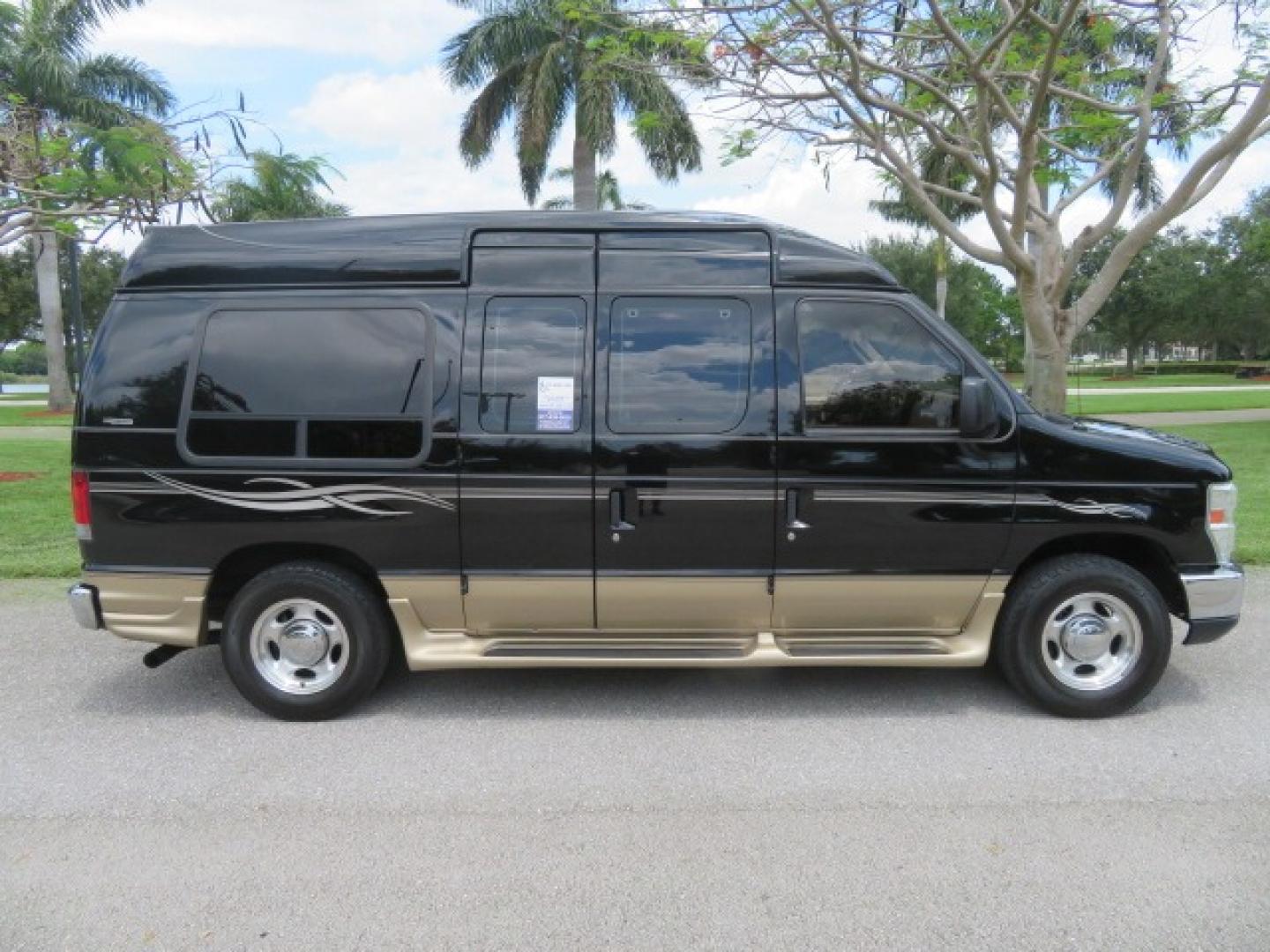 2013 Black Ford E-Series Van E-150 (1FDNE1EL6DD) with an 5.4L V8 SOHC 16V FFV engine, 4-Speed Automatic transmission, located at 4301 Oak Circle #19, Boca Raton, FL, 33431, (954) 561-2499, 26.388861, -80.084038 - Photo#29