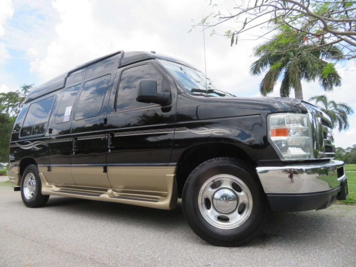 2013 Black Ford E-Series Van E-150 (1FDNE1EL6DD) with an 5.4L V8 SOHC 16V FFV engine, 4-Speed Automatic transmission, located at 4301 Oak Circle #19, Boca Raton, FL, 33431, (954) 561-2499, 26.388861, -80.084038 - Photo#5