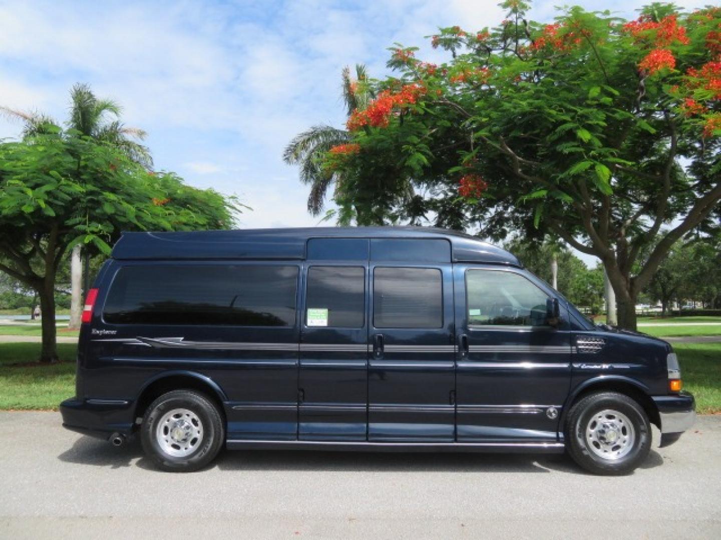 2012 Dark Blue /GRAY Chevrolet Express G2500 3LT RV (1GBWGLCG1C1) with an 6.0L V8 OHV 16V FFV engine, 6-Speed Automatic transmission, located at 4301 Oak Circle #19, Boca Raton, FL, 33431, (954) 561-2499, 26.388861, -80.084038 - You are looking at a Gorgeous 2012 Chevy Express Extended 2500 Handicap Wheelchair Conversion Van Explorer High Top Conversion with 47K Original Miles, Raised Side Entry Doors, Braun Side Wheelchair Lift with Wire Pendant Controls, Tie Down System, Plush Interior, Heated Seats, Back Up Camera, Rear - Photo#3