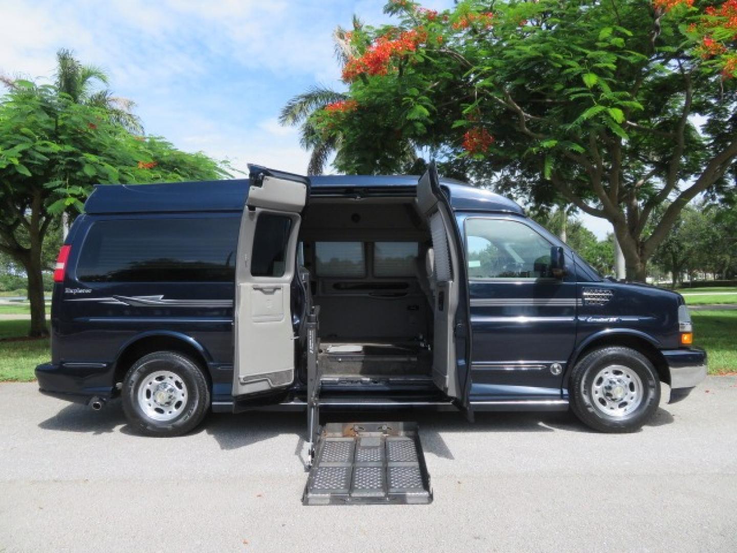 2012 Dark Blue /GRAY Chevrolet Express G2500 3LT RV (1GBWGLCG1C1) with an 6.0L V8 OHV 16V FFV engine, 6-Speed Automatic transmission, located at 4301 Oak Circle #19, Boca Raton, FL, 33431, (954) 561-2499, 26.388861, -80.084038 - You are looking at a Gorgeous 2012 Chevy Express Extended 2500 Handicap Wheelchair Conversion Van Explorer High Top Conversion with 47K Original Miles, Raised Side Entry Doors, Braun Side Wheelchair Lift with Wire Pendant Controls, Tie Down System, Plush Interior, Heated Seats, Back Up Camera, Rear - Photo#44