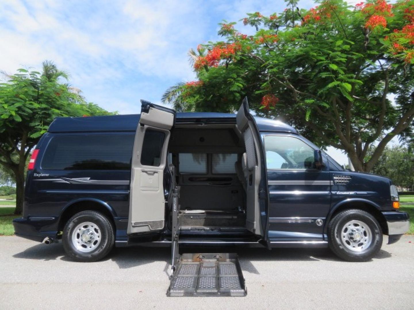 2012 Dark Blue /GRAY Chevrolet Express G2500 3LT RV (1GBWGLCG1C1) with an 6.0L V8 OHV 16V FFV engine, 6-Speed Automatic transmission, located at 4301 Oak Circle #19, Boca Raton, FL, 33431, (954) 561-2499, 26.388861, -80.084038 - You are looking at a Gorgeous 2012 Chevy Express Extended 2500 Handicap Wheelchair Conversion Van Explorer High Top Conversion with 47K Original Miles, Raised Side Entry Doors, Braun Side Wheelchair Lift with Wire Pendant Controls, Tie Down System, Plush Interior, Heated Seats, Back Up Camera, Rear - Photo#45