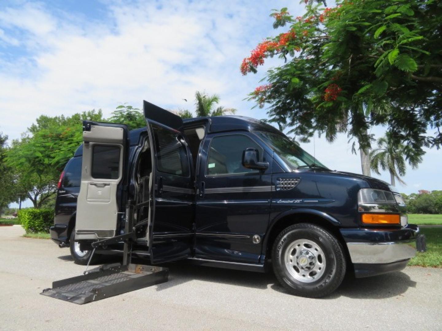 2012 Dark Blue /GRAY Chevrolet Express G2500 3LT RV (1GBWGLCG1C1) with an 6.0L V8 OHV 16V FFV engine, 6-Speed Automatic transmission, located at 4301 Oak Circle #19, Boca Raton, FL, 33431, (954) 561-2499, 26.388861, -80.084038 - You are looking at a Gorgeous 2012 Chevy Express Extended 2500 Handicap Wheelchair Conversion Van Explorer High Top Conversion with 47K Original Miles, Raised Side Entry Doors, Braun Side Wheelchair Lift with Wire Pendant Controls, Tie Down System, Plush Interior, Heated Seats, Back Up Camera, Rear - Photo#46