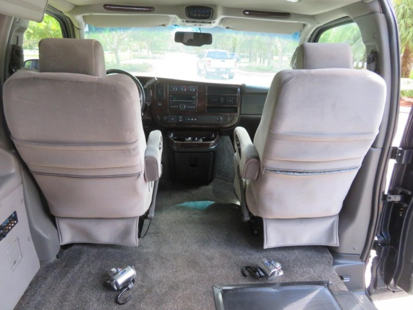 2012 Dark Blue /GRAY Chevrolet Express G2500 3LT RV (1GBWGLCG1C1) with an 6.0L V8 OHV 16V FFV engine, 6-Speed Automatic transmission, located at 4301 Oak Circle #19, Boca Raton, FL, 33431, (954) 561-2499, 26.388861, -80.084038 - You are looking at a Gorgeous 2012 Chevy Express Extended 2500 Handicap Wheelchair Conversion Van Explorer High Top Conversion with 47K Original Miles, Raised Side Entry Doors, Braun Side Wheelchair Lift with Wire Pendant Controls, Tie Down System, Plush Interior, Heated Seats, Back Up Camera, Rear - Photo#65