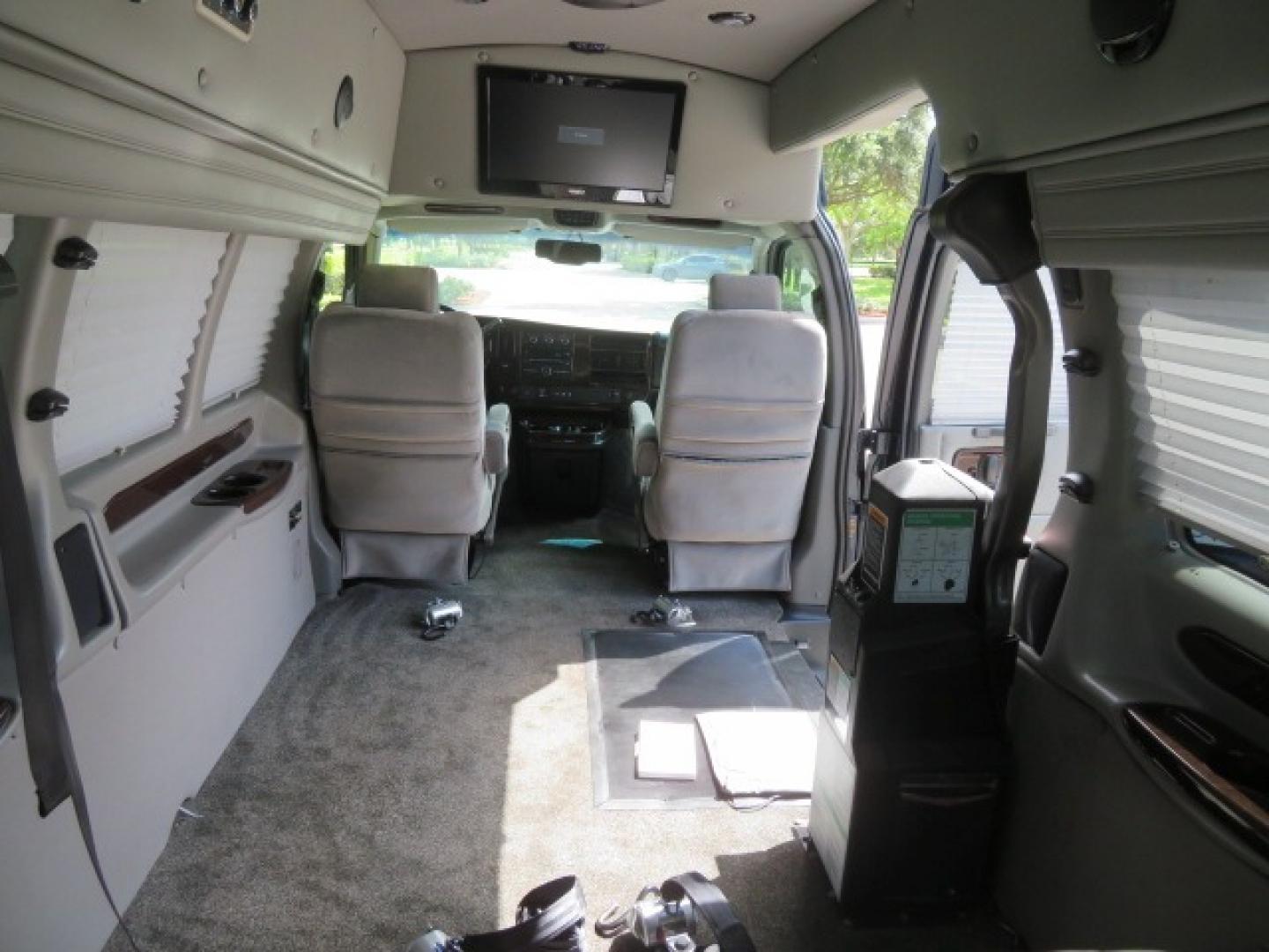 2012 Dark Blue /GRAY Chevrolet Express G2500 3LT RV (1GBWGLCG1C1) with an 6.0L V8 OHV 16V FFV engine, 6-Speed Automatic transmission, located at 4301 Oak Circle #19, Boca Raton, FL, 33431, (954) 561-2499, 26.388861, -80.084038 - You are looking at a Gorgeous 2012 Chevy Express Extended 2500 Handicap Wheelchair Conversion Van Explorer High Top Conversion with 47K Original Miles, Raised Side Entry Doors, Braun Side Wheelchair Lift with Wire Pendant Controls, Tie Down System, Plush Interior, Heated Seats, Back Up Camera, Rear - Photo#88