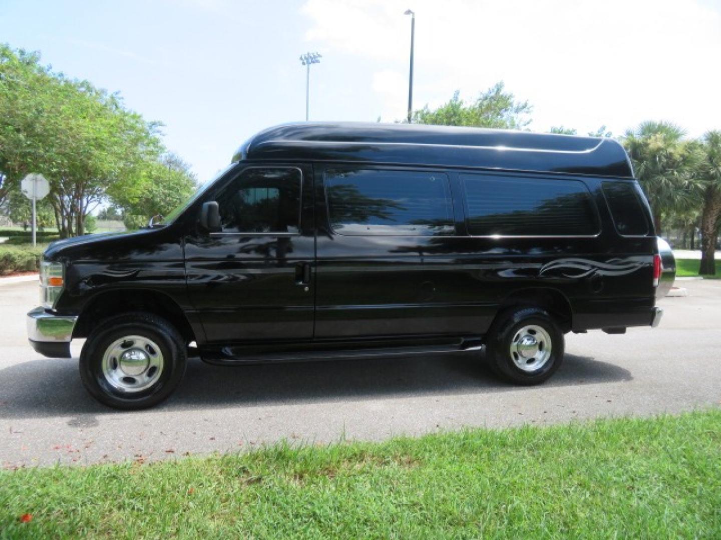 2014 Black Ford E-Series Van E-250 Extended (1FTNS2ELXED) with an 5.4L V8 SOHC 16V FFV engine, 4-Speed Automatic transmission, located at 4301 Oak Circle #19, Boca Raton, FL, 33431, (954) 561-2499, 26.388861, -80.084038 - You are looking at a Gorgeous Black 2014 Ford Econoline E250 Extended Handicap Wheelchair Conversion Van with 21K Original Miles and Fully Loaded with all the options including: Avenger Conversion Package, Ricon Slide Away 600LB Side Entry Wheelchair Lift, Lowered Floor, Expanded Side Entry Doors, P - Photo#11