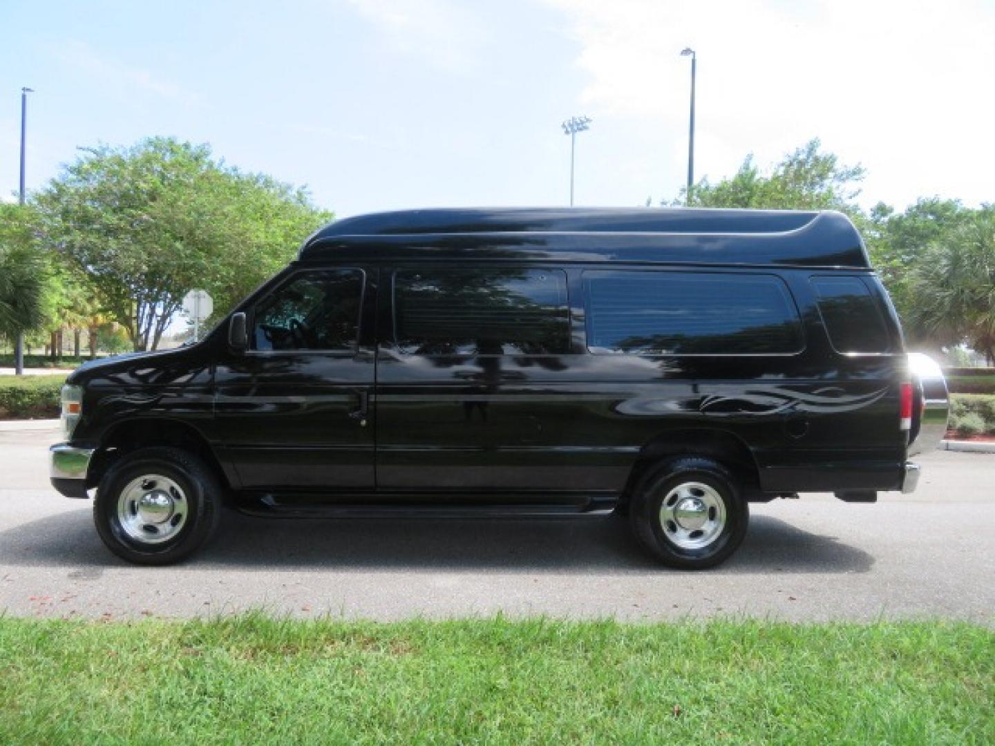 2014 Black Ford E-Series Van E-250 Extended (1FTNS2ELXED) with an 5.4L V8 SOHC 16V FFV engine, 4-Speed Automatic transmission, located at 4301 Oak Circle #19, Boca Raton, FL, 33431, (954) 561-2499, 26.388861, -80.084038 - You are looking at a Gorgeous Black 2014 Ford Econoline E250 Extended Handicap Wheelchair Conversion Van with 21K Original Miles and Fully Loaded with all the options including: Avenger Conversion Package, Ricon Slide Away 600LB Side Entry Wheelchair Lift, Lowered Floor, Expanded Side Entry Doors, P - Photo#12