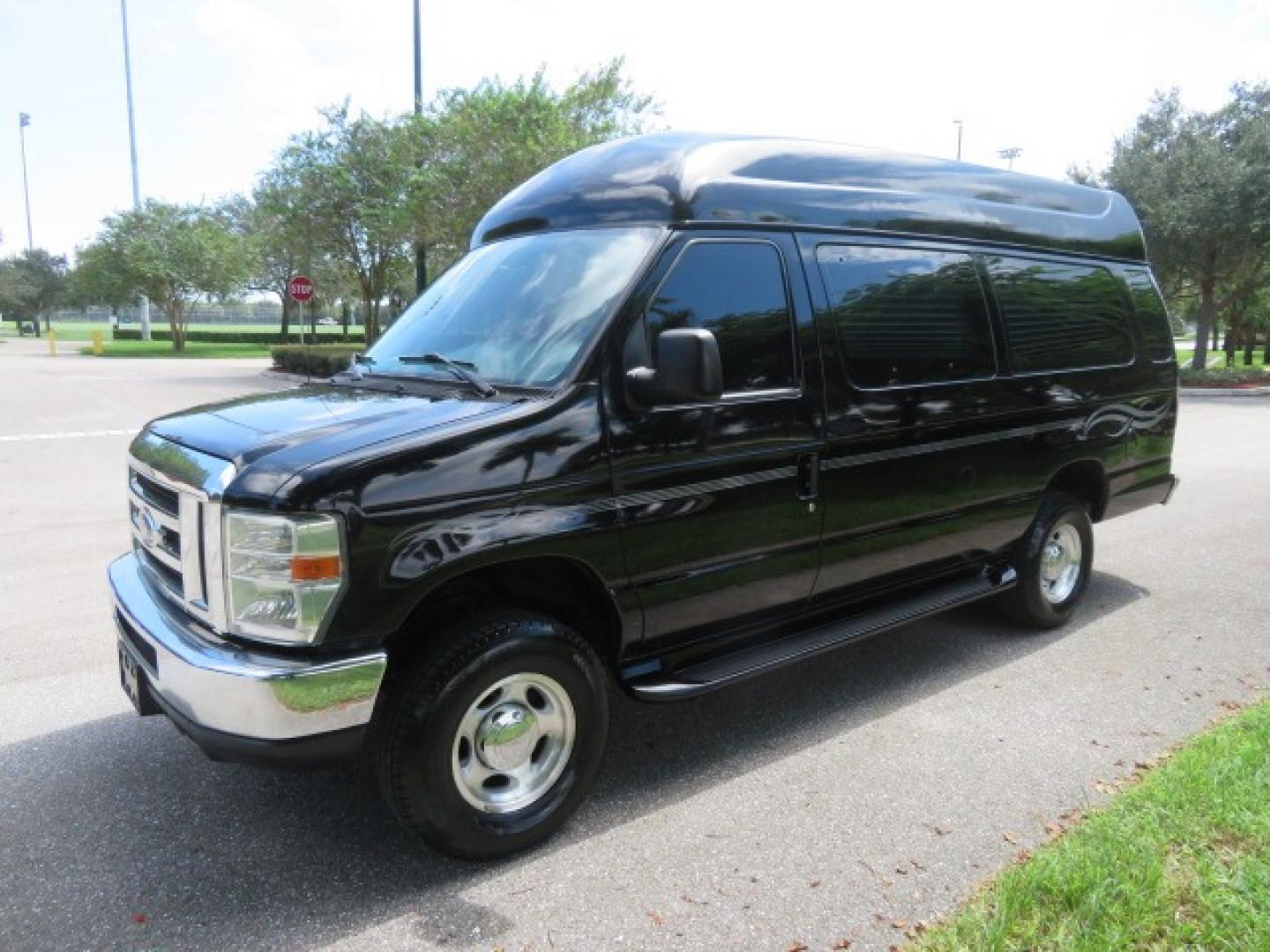 2014 Black Ford E-Series Van E-250 Extended (1FTNS2ELXED) with an 5.4L V8 SOHC 16V FFV engine, 4-Speed Automatic transmission, located at 4301 Oak Circle #19, Boca Raton, FL, 33431, (954) 561-2499, 26.388861, -80.084038 - You are looking at a Gorgeous Black 2014 Ford Econoline E250 Extended Handicap Wheelchair Conversion Van with 21K Original Miles and Fully Loaded with all the options including: Avenger Conversion Package, Ricon Slide Away 600LB Side Entry Wheelchair Lift, Lowered Floor, Expanded Side Entry Doors, P - Photo#22