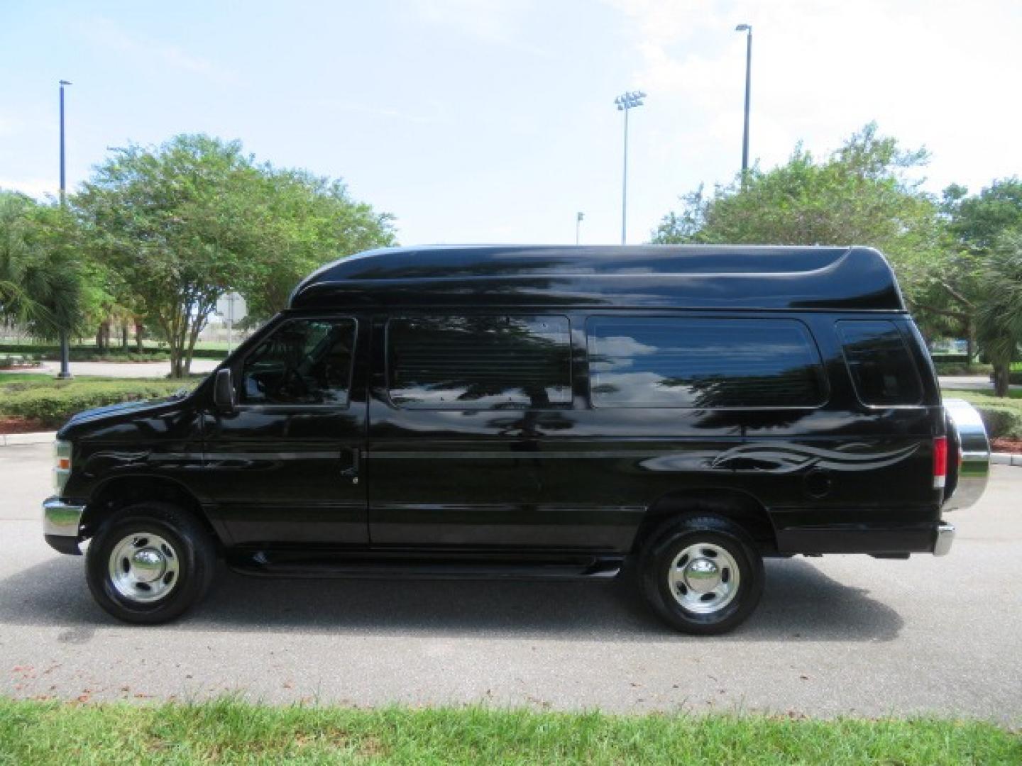 2014 Black Ford E-Series Van E-250 Extended (1FTNS2ELXED) with an 5.4L V8 SOHC 16V FFV engine, 4-Speed Automatic transmission, located at 4301 Oak Circle #19, Boca Raton, FL, 33431, (954) 561-2499, 26.388861, -80.084038 - You are looking at a Gorgeous Black 2014 Ford Econoline E250 Extended Handicap Wheelchair Conversion Van with 21K Original Miles and Fully Loaded with all the options including: Avenger Conversion Package, Ricon Slide Away 600LB Side Entry Wheelchair Lift, Lowered Floor, Expanded Side Entry Doors, P - Photo#23