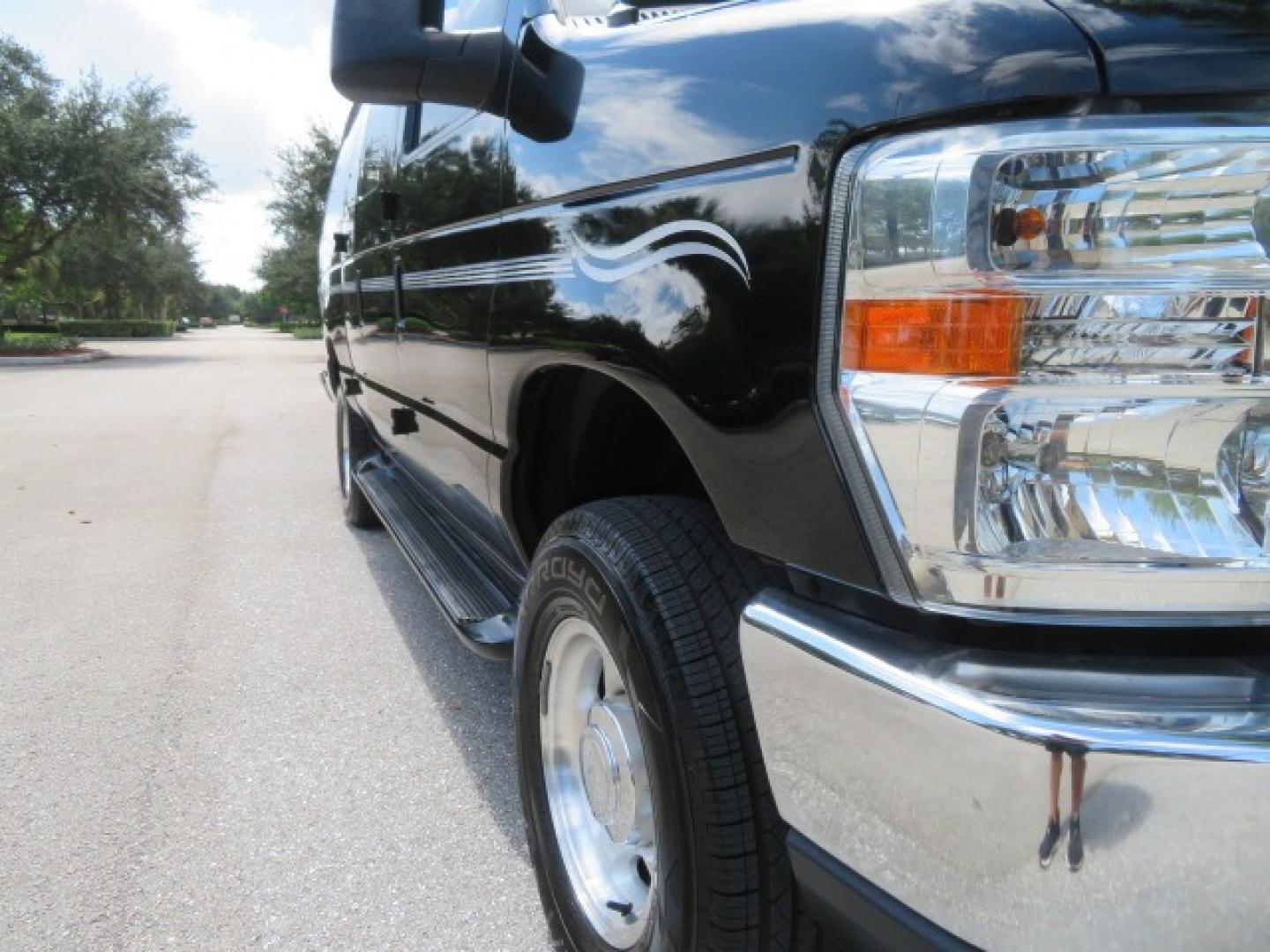 2014 Black Ford E-Series Van E-250 Extended (1FTNS2ELXED) with an 5.4L V8 SOHC 16V FFV engine, 4-Speed Automatic transmission, located at 4301 Oak Circle #19, Boca Raton, FL, 33431, (954) 561-2499, 26.388861, -80.084038 - You are looking at a Gorgeous Black 2014 Ford Econoline E250 Extended Handicap Wheelchair Conversion Van with 21K Original Miles and Fully Loaded with all the options including: Avenger Conversion Package, Ricon Slide Away 600LB Side Entry Wheelchair Lift, Lowered Floor, Expanded Side Entry Doors, P - Photo#30