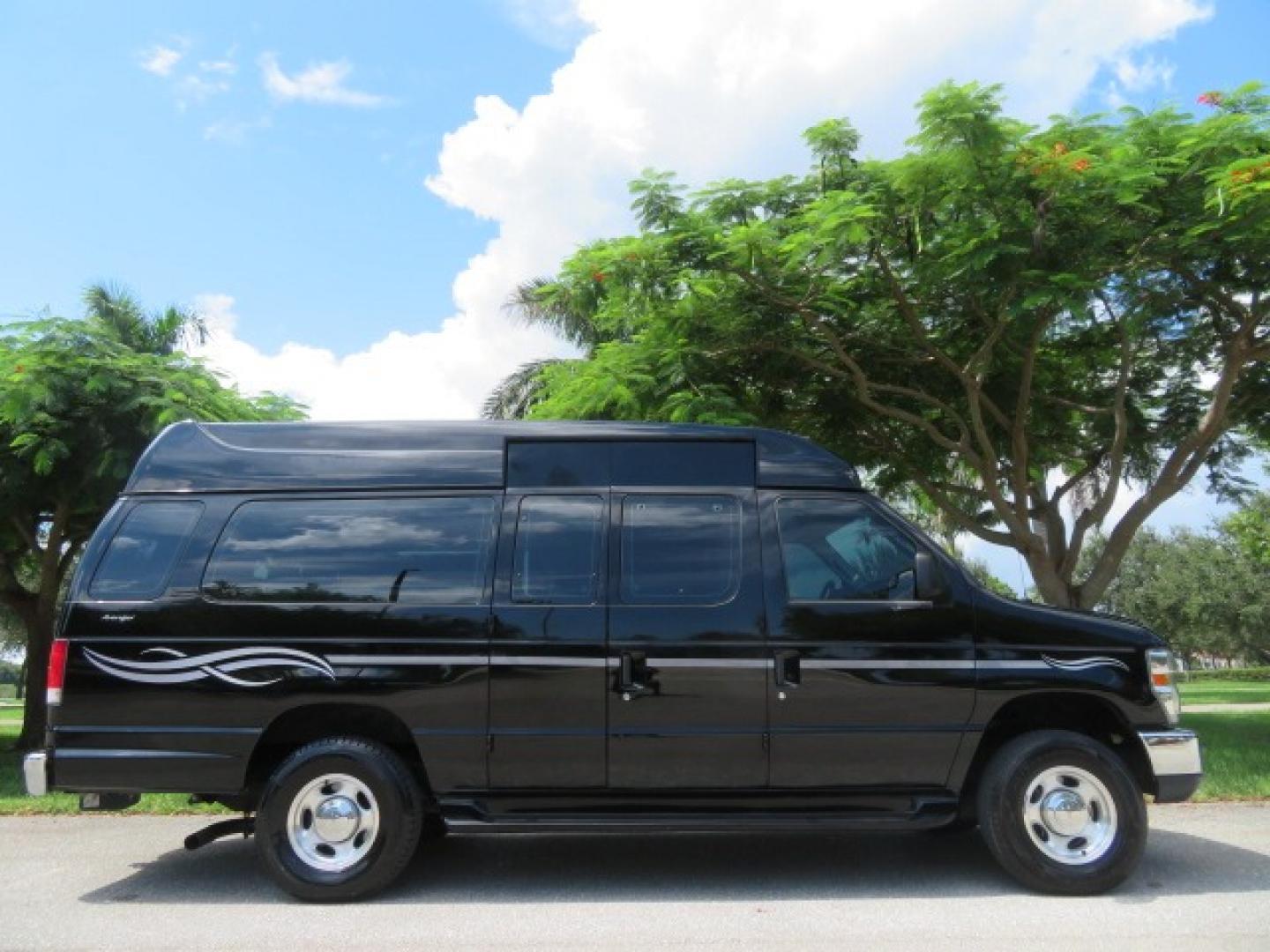 2014 Black Ford E-Series Van E-250 Extended (1FTNS2ELXED) with an 5.4L V8 SOHC 16V FFV engine, 4-Speed Automatic transmission, located at 4301 Oak Circle #19, Boca Raton, FL, 33431, (954) 561-2499, 26.388861, -80.084038 - You are looking at a Gorgeous Black 2014 Ford Econoline E250 Extended Handicap Wheelchair Conversion Van with 21K Original Miles and Fully Loaded with all the options including: Avenger Conversion Package, Ricon Slide Away 600LB Side Entry Wheelchair Lift, Lowered Floor, Expanded Side Entry Doors, P - Photo#3