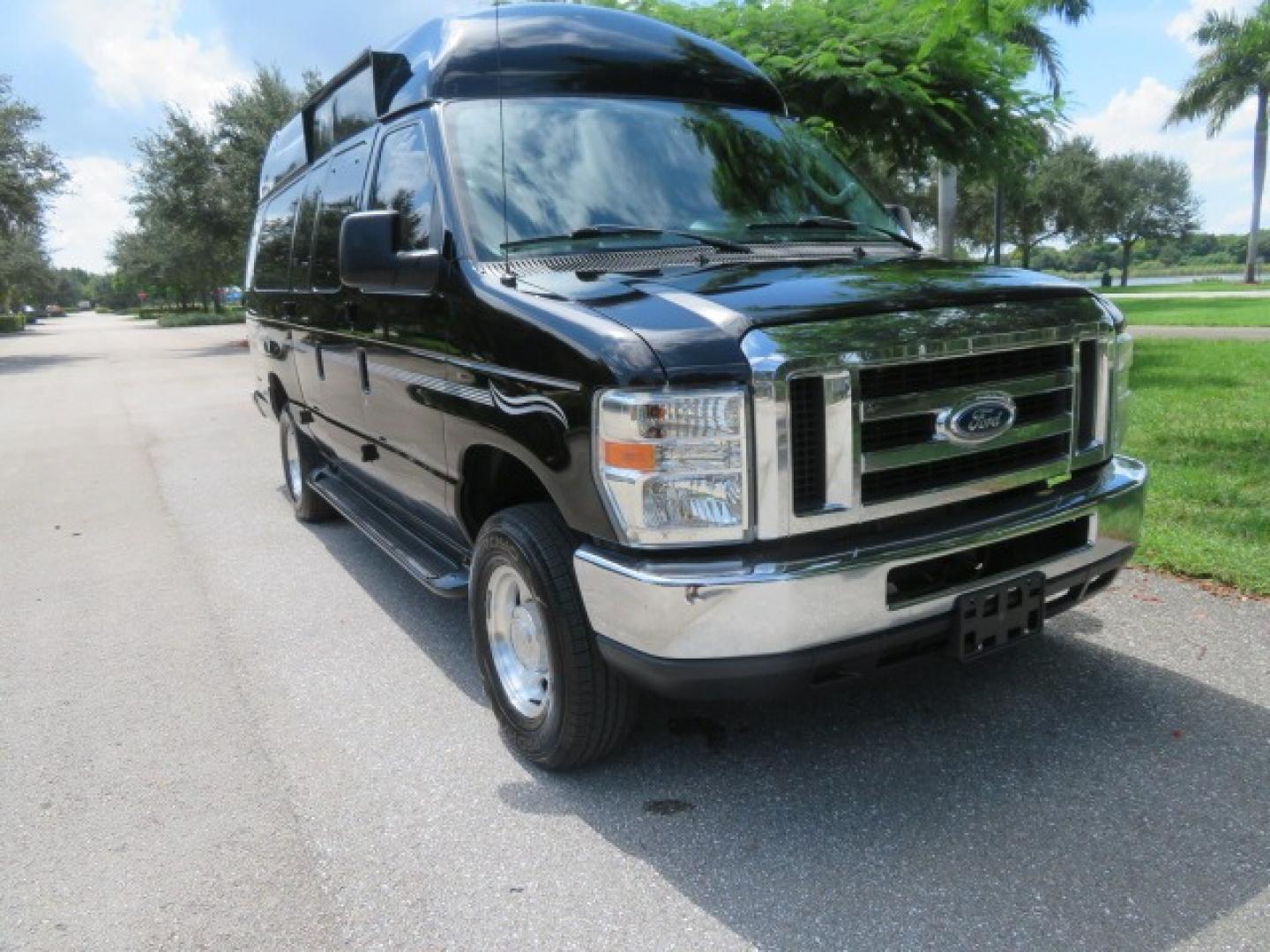 2014 Black Ford E-Series Van E-250 Extended (1FTNS2ELXED) with an 5.4L V8 SOHC 16V FFV engine, 4-Speed Automatic transmission, located at 4301 Oak Circle #19, Boca Raton, FL, 33431, (954) 561-2499, 26.388861, -80.084038 - You are looking at a Gorgeous Black 2014 Ford Econoline E250 Extended Handicap Wheelchair Conversion Van with 21K Original Miles and Fully Loaded with all the options including: Avenger Conversion Package, Ricon Slide Away 600LB Side Entry Wheelchair Lift, Lowered Floor, Expanded Side Entry Doors, P - Photo#7