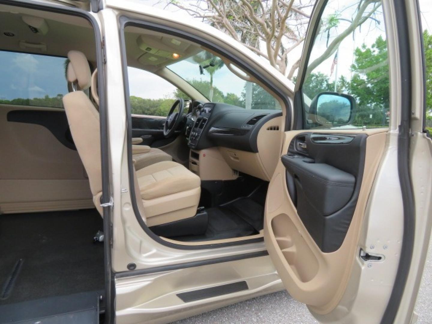 2013 Gold /Tan Dodge Grand Caravan SE (2C4RDGBG8DR) with an 3.6L V6 DOHC 24V engine, 6-Speed Automatic transmission, located at 4301 Oak Circle #19, Boca Raton, FL, 33431, (954) 561-2499, 26.388861, -80.084038 - You are looking at a Gorgeous 2015 Dodge Grand Caravan Braunability Handicap Wheelchair Side Entry, Conversion Van with 18K Original Miles, Lowered Floor, Kneelvan, EZ Lock Passenger Side, Q Straint Ratchet Tie Down System, Quick Release Front Seats, and Much Much More. This is a Beautiful Florida V - Photo#86