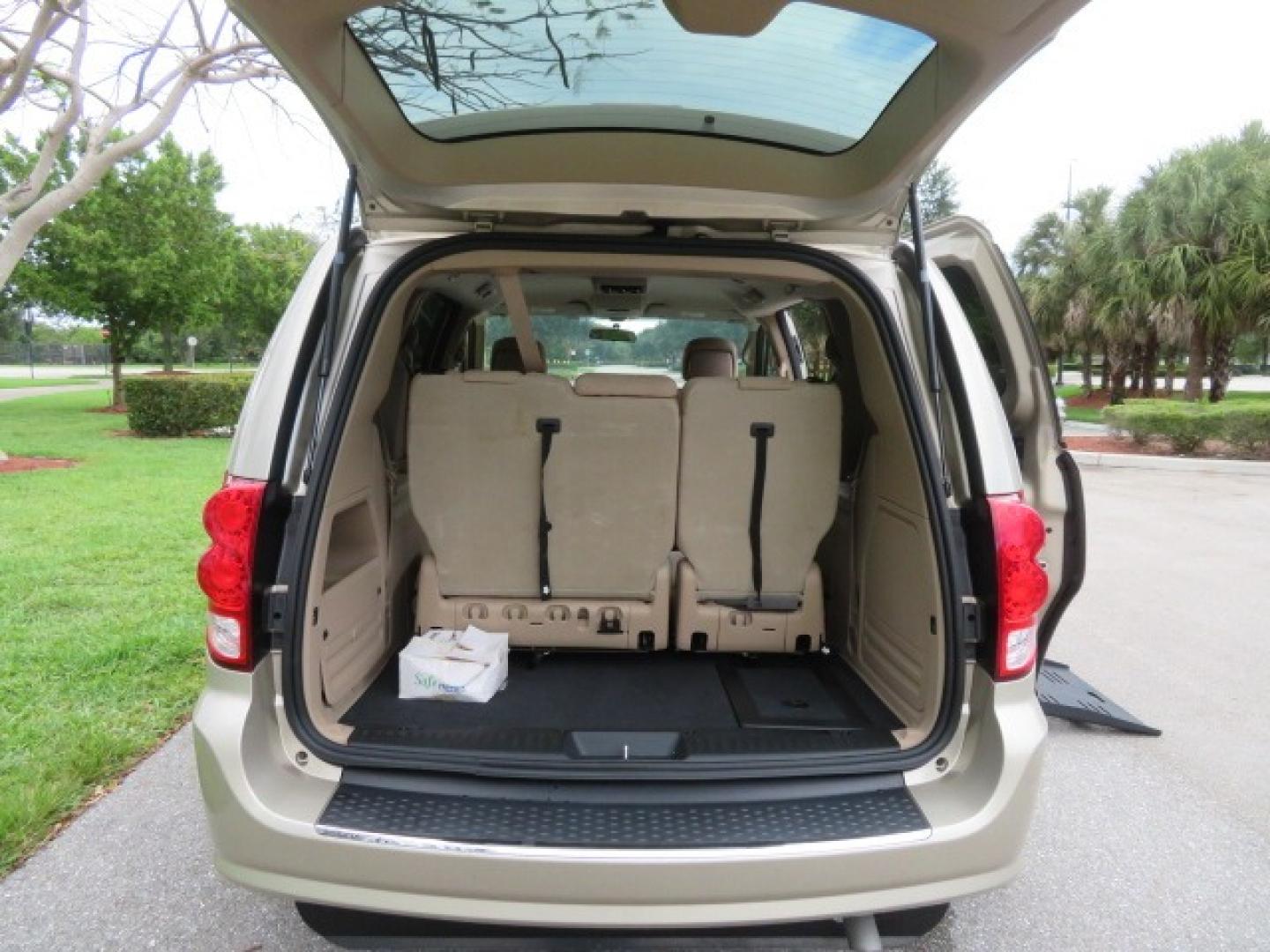 2013 Gold /Tan Dodge Grand Caravan SE (2C4RDGBG8DR) with an 3.6L V6 DOHC 24V engine, 6-Speed Automatic transmission, located at 4301 Oak Circle #19, Boca Raton, FL, 33431, (954) 561-2499, 26.388861, -80.084038 - You are looking at a Gorgeous 2015 Dodge Grand Caravan Braunability Handicap Wheelchair Side Entry, Conversion Van with 18K Original Miles, Lowered Floor, Kneelvan, EZ Lock Passenger Side, Q Straint Ratchet Tie Down System, Quick Release Front Seats, and Much Much More. This is a Beautiful Florida V - Photo#87