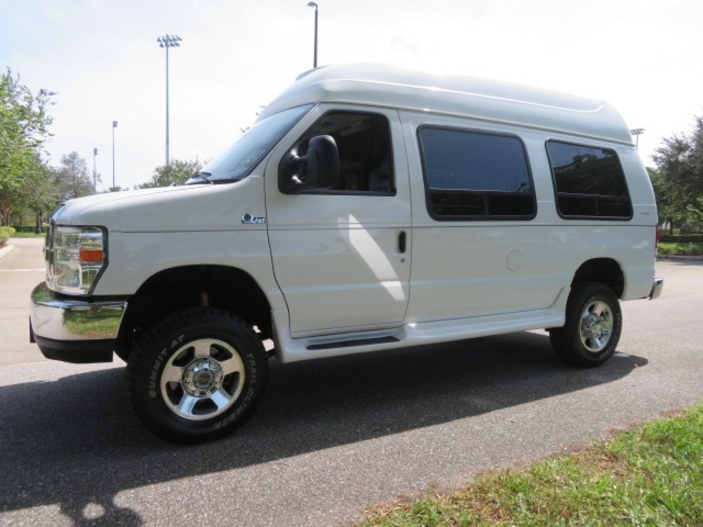 2010 White Ford E-Series Van E-350 Super Duty (1FTSE3ESXAD) with an 6.8L V10 SOHC 20V engine, located at 4301 Oak Circle #19, Boca Raton, FL, 33431, (954) 561-2499, 26.388861, -80.084038 - You are looking at a Beautiful and Extremely Rare 2010 Ford Econoline E350 Super Duty High Top Quigley 4x4 Handicap Wheelchair Conversion Van. This is a very nice Rust Free and Smoke Free Conversion Van with a Clean Carfax and Clean Title. No Stories and No Issues. This van is fully loaded with all - Photo#13