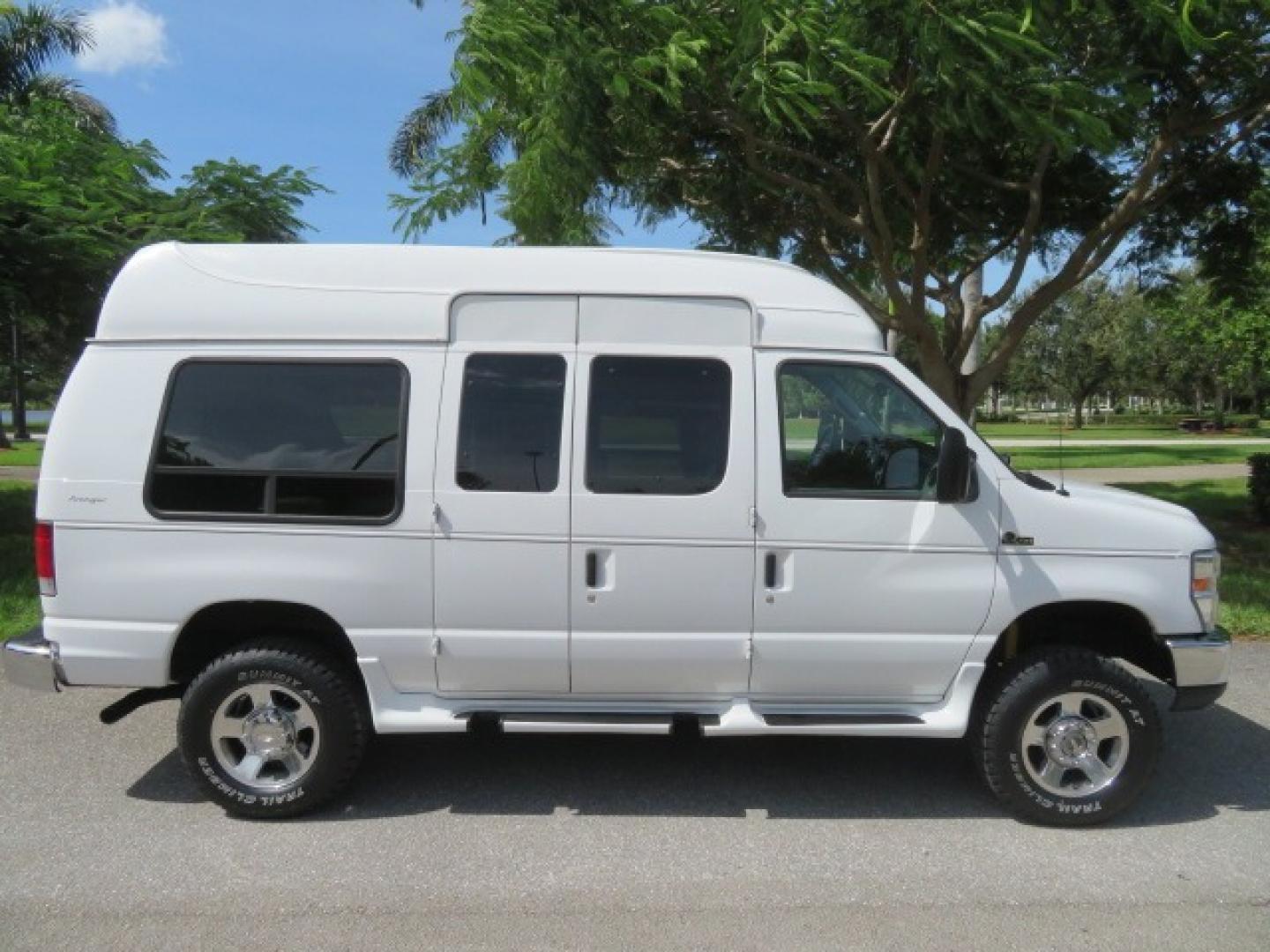 2010 White Ford E-Series Van E-350 Super Duty (1FTSE3ESXAD) with an 6.8L V10 SOHC 20V engine, located at 4301 Oak Circle #19, Boca Raton, FL, 33431, (954) 561-2499, 26.388861, -80.084038 - You are looking at a Beautiful and Extremely Rare 2010 Ford Econoline E350 Super Duty High Top Quigley 4x4 Handicap Wheelchair Conversion Van. This is a very nice Rust Free and Smoke Free Conversion Van with a Clean Carfax and Clean Title. No Stories and No Issues. This van is fully loaded with all - Photo#23