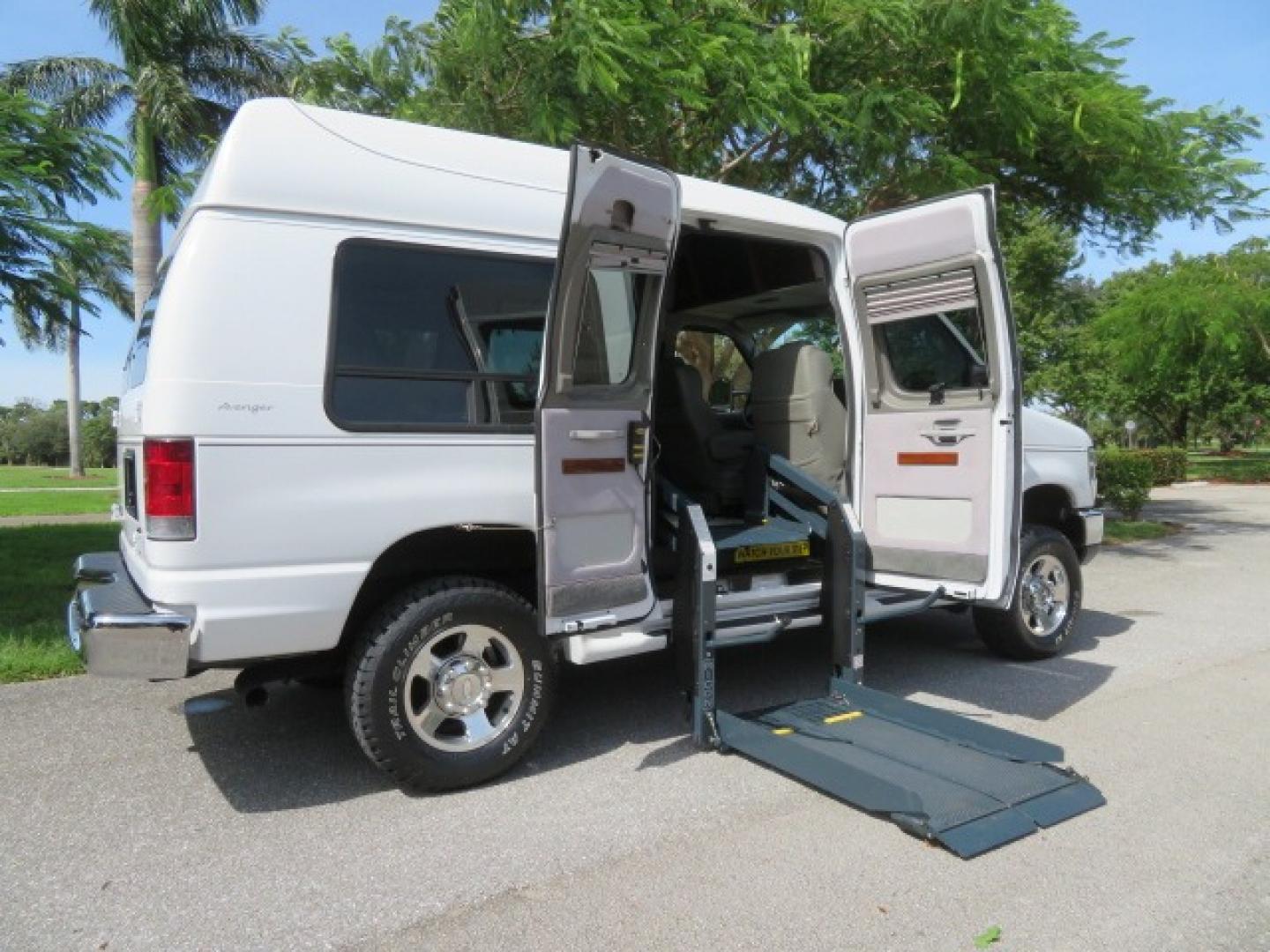 2010 White Ford E-Series Van E-350 Super Duty (1FTSE3ESXAD) with an 6.8L V10 SOHC 20V engine, located at 4301 Oak Circle #19, Boca Raton, FL, 33431, (954) 561-2499, 26.388861, -80.084038 - You are looking at a Beautiful and Extremely Rare 2010 Ford Econoline E350 Super Duty High Top Quigley 4x4 Handicap Wheelchair Conversion Van. This is a very nice Rust Free and Smoke Free Conversion Van with a Clean Carfax and Clean Title. No Stories and No Issues. This van is fully loaded with all - Photo#63