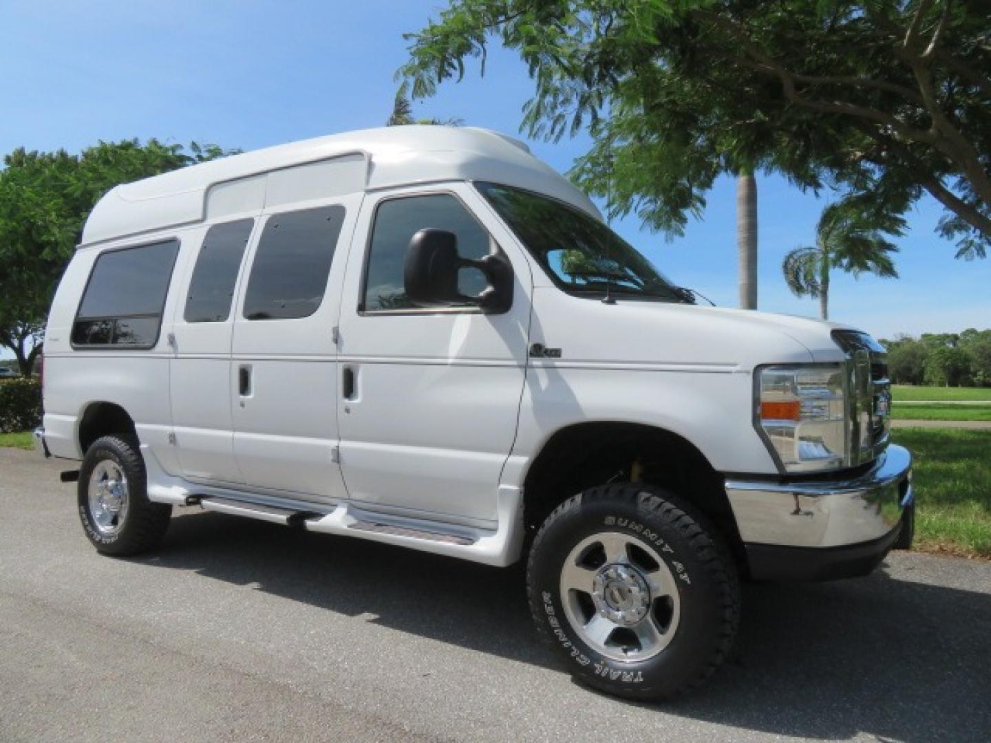 2010 White Ford E-Series Van E-350 Super Duty (1FTSE3ESXAD) with an 6.8L V10 SOHC 20V engine, located at 4301 Oak Circle #19, Boca Raton, FL, 33431, (954) 561-2499, 26.388861, -80.084038 - You are looking at a Beautiful and Extremely Rare 2010 Ford Econoline E350 Super Duty High Top Quigley 4x4 Handicap Wheelchair Conversion Van. This is a very nice Rust Free and Smoke Free Conversion Van with a Clean Carfax and Clean Title. No Stories and No Issues. This van is fully loaded with all - Photo#7