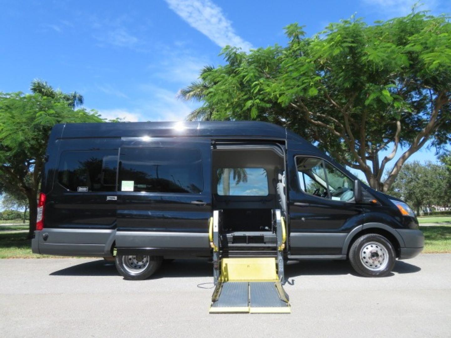 2017 Ford Transit 350 Wagon HD High Roof XLT Sliding Pass. 148 WB EL (1FBVU4XG3HK) with an 3.5L V6 DOHC 24V engine, 6A transmission, located at 4301 Oak Circle #19, Boca Raton, FL, 33431, (954) 561-2499, 26.388861, -80.084038 - You are looking at an awesome 2017 Ford Transit XLT HD 350 Dually Handicap Wheelchair Conversion Van with 66000 Original Miles, Back Up Camera, Ricon Split Platform Side Entry Wheelchair Lift with 800lb Capacity, Hard Core Rubber Floor, Q Straint Tie Down System, Extra Seat Belt, Interlock System, 9 - Photo#45