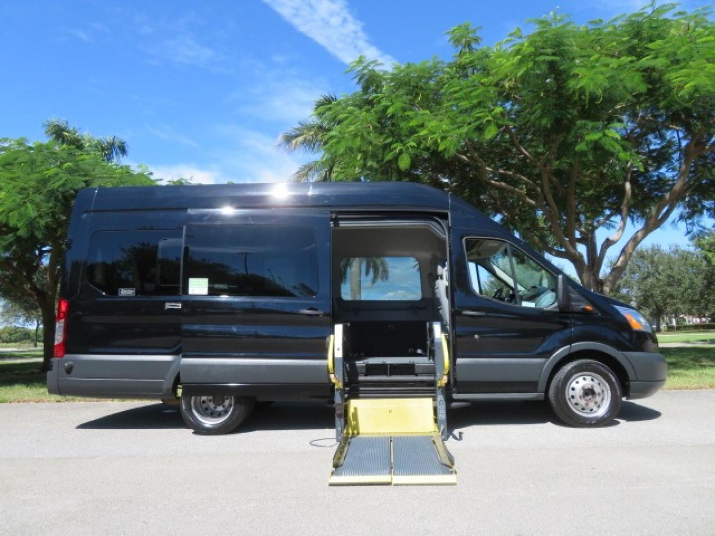 2017 Ford Transit 350 Wagon HD High Roof XLT Sliding Pass. 148 WB EL (1FBVU4XG3HK) with an 3.5L V6 DOHC 24V engine, 6A transmission, located at 4301 Oak Circle #19, Boca Raton, FL, 33431, (954) 561-2499, 26.388861, -80.084038 - You are looking at an awesome 2017 Ford Transit XLT HD 350 Dually Handicap Wheelchair Conversion Van with 66000 Original Miles, Back Up Camera, Ricon Split Platform Side Entry Wheelchair Lift with 800lb Capacity, Hard Core Rubber Floor, Q Straint Tie Down System, Extra Seat Belt, Interlock System, 9 - Photo#46